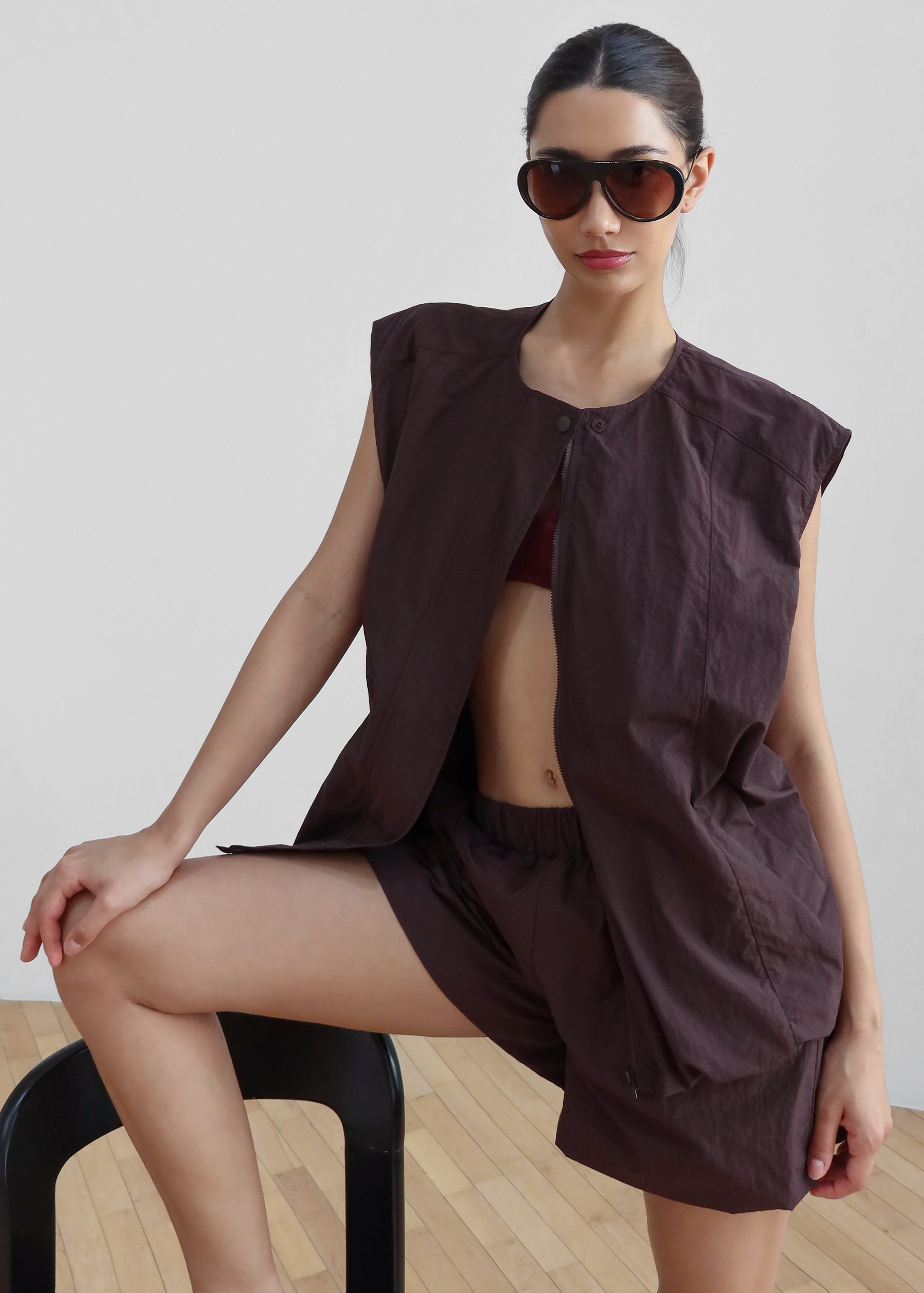 Faenza Vest - Burgundy - 6