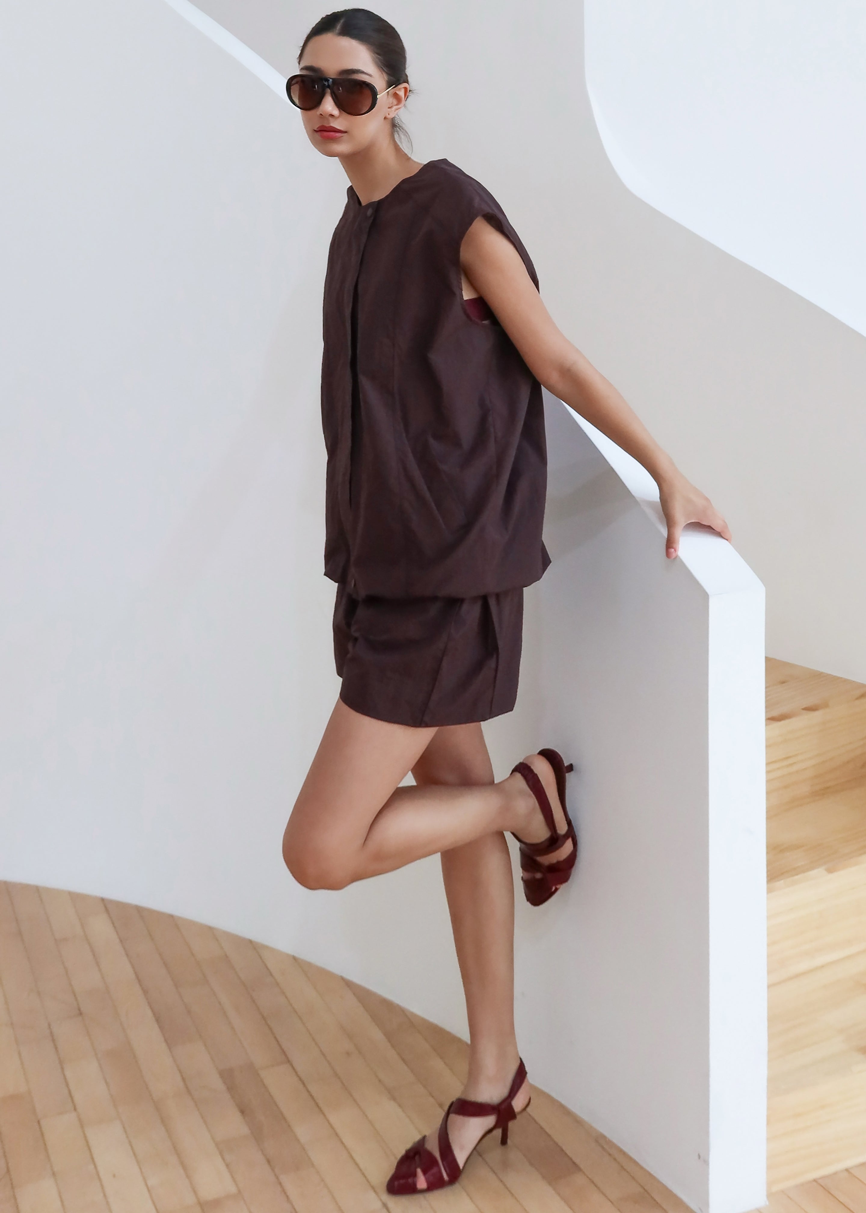 Faenza Vest - Burgundy - 9