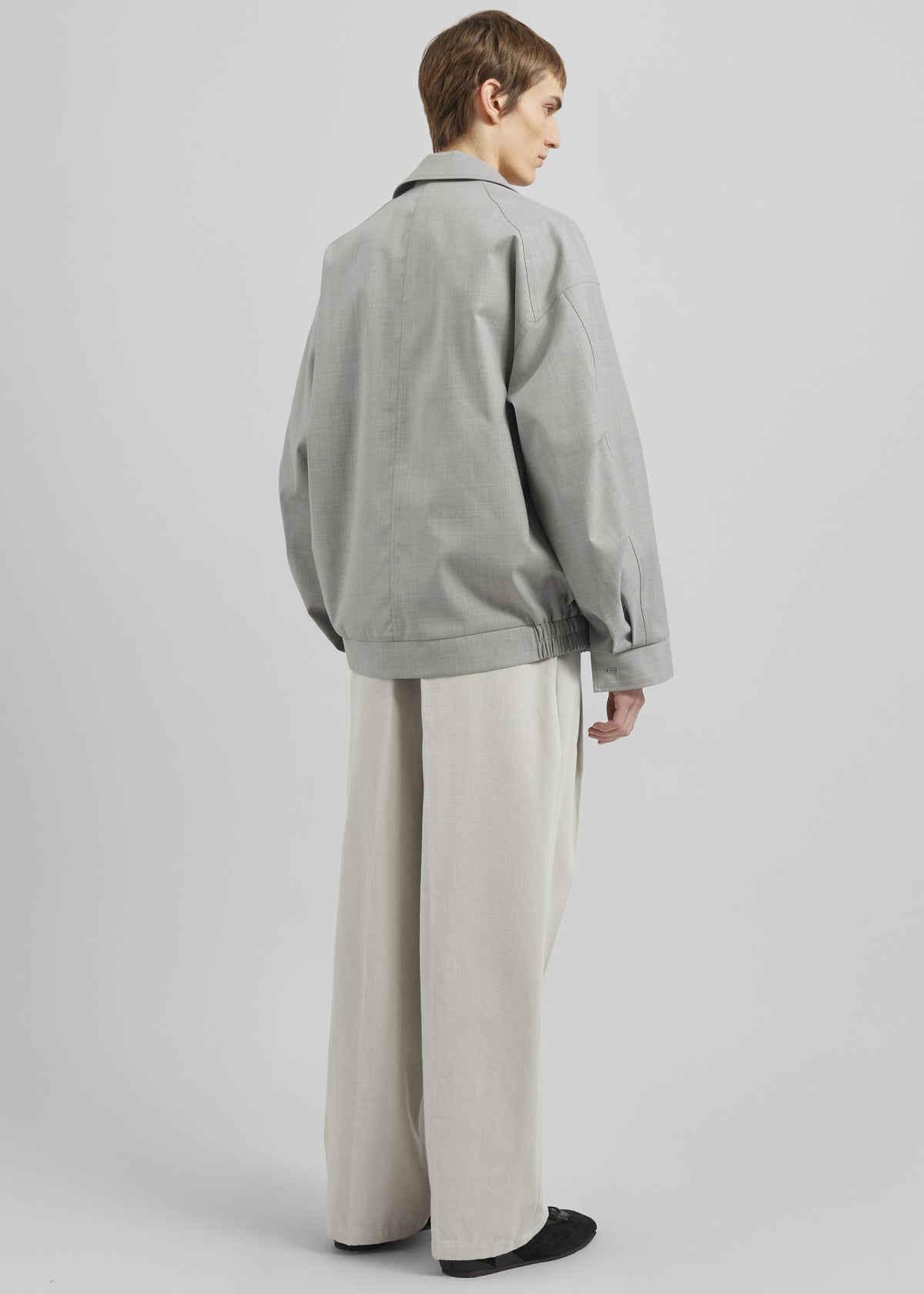 Felix Textured Jacket - Greige Melange - 9