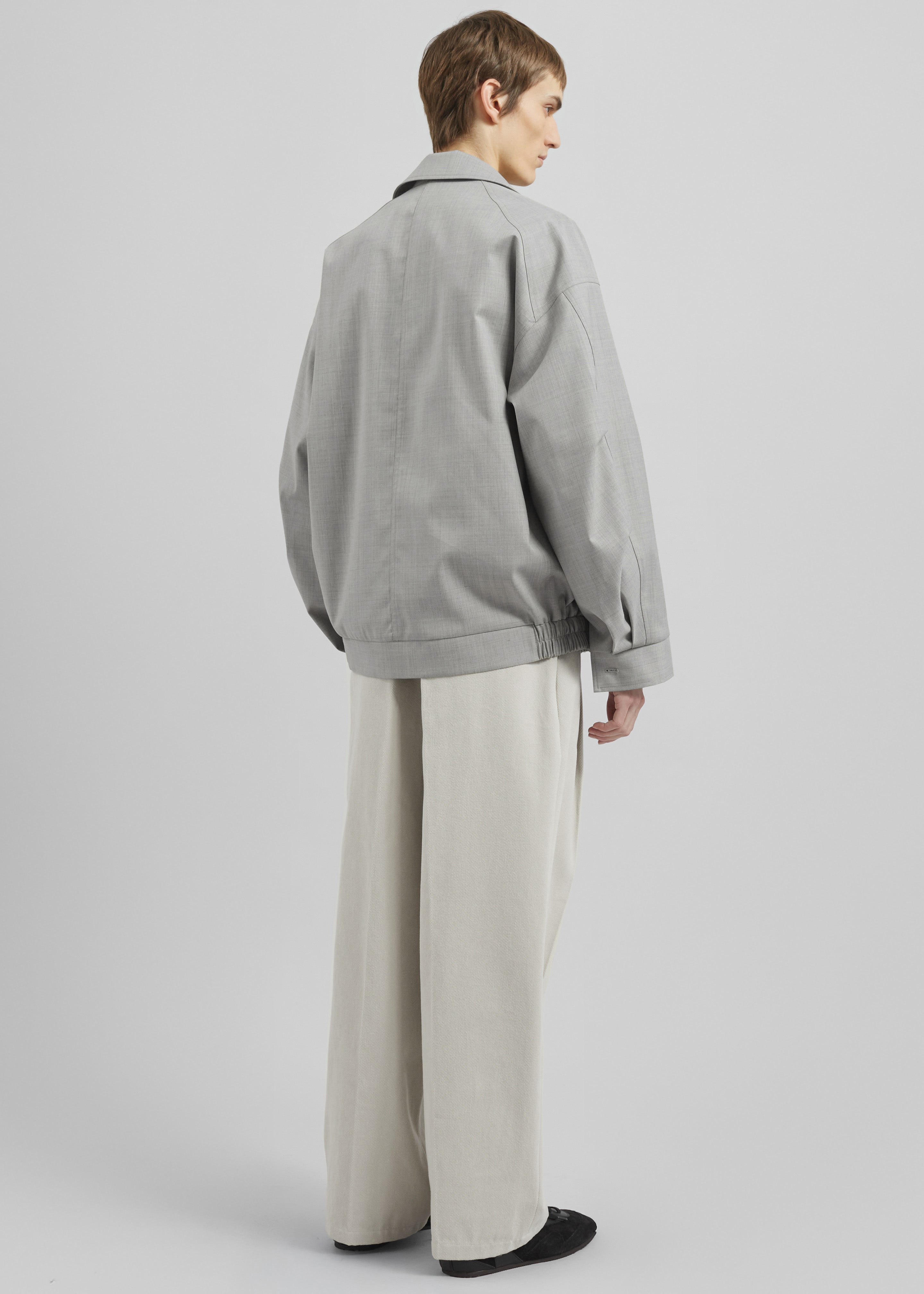 Felix Textured Jacket - Greige Melange - 9