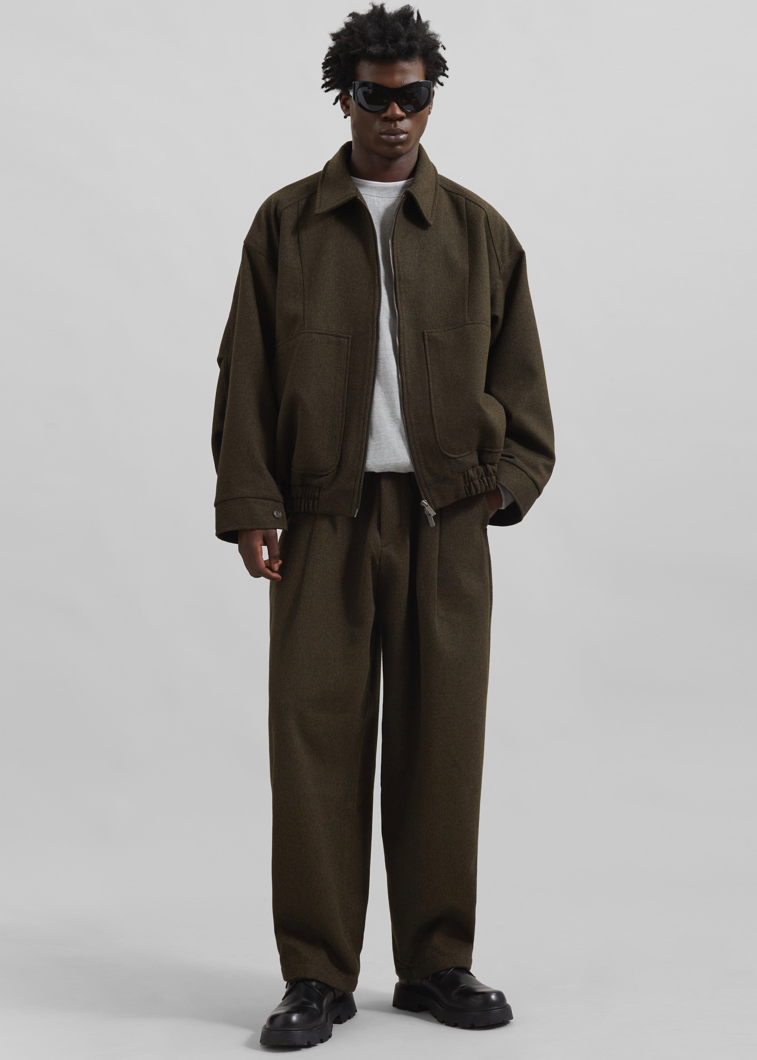 Felix Trousers - Dark Olive - 3