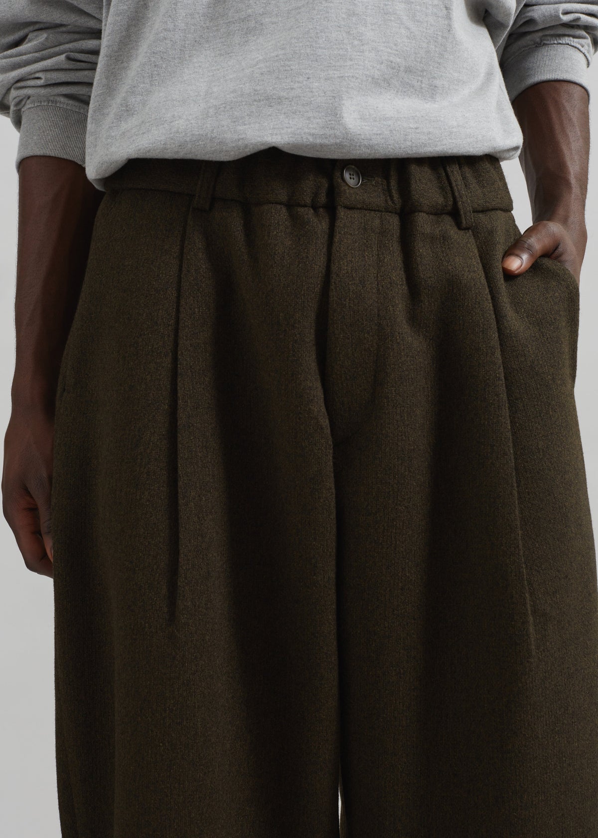 Felix Trousers - Dark Olive - 2