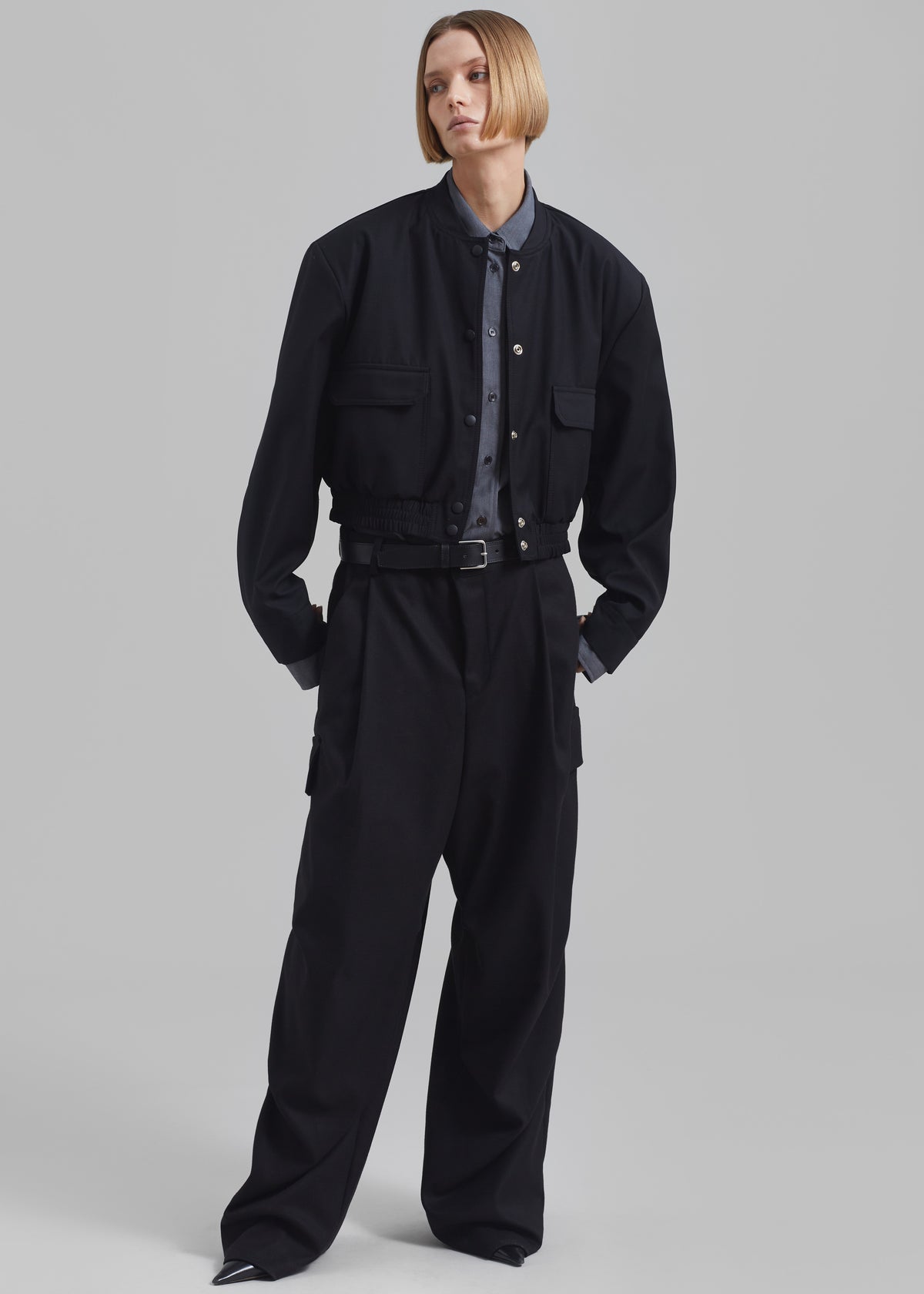 Flint Cargo Pants - Black - 1
