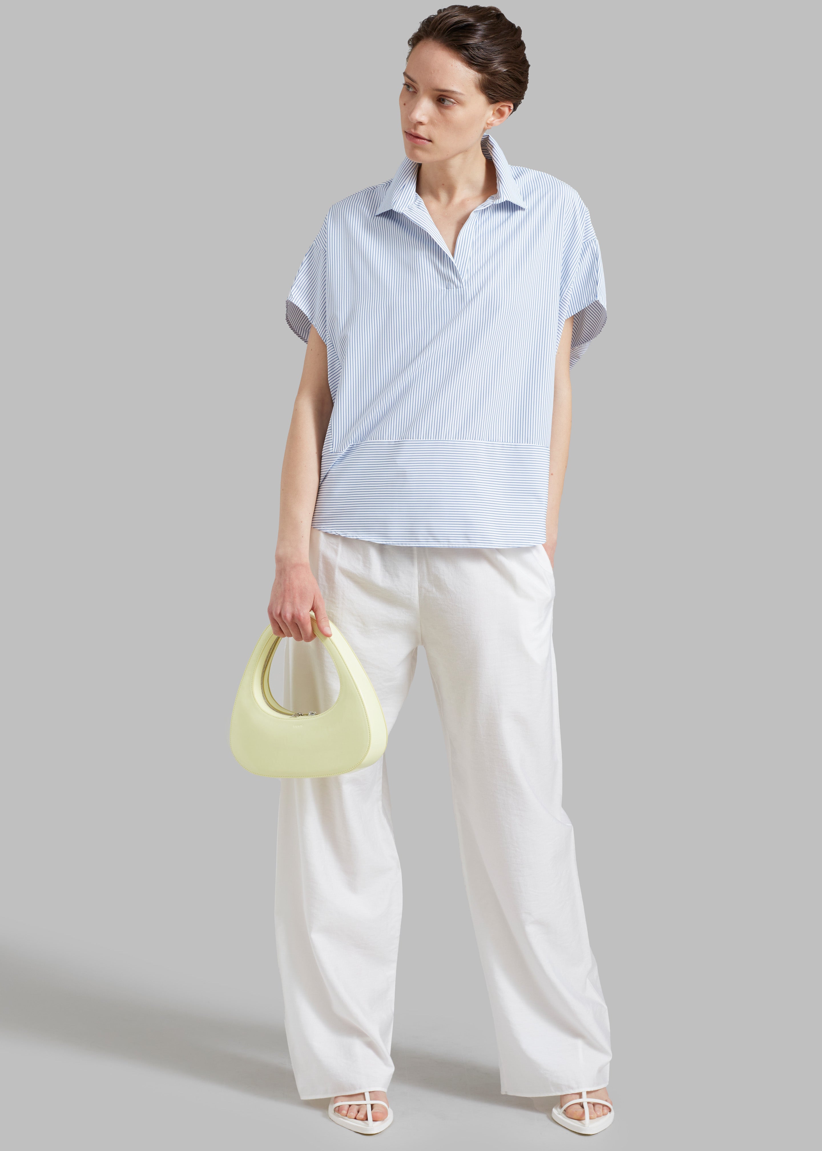Flora Dolman Shirt - Blue Stripe - 3