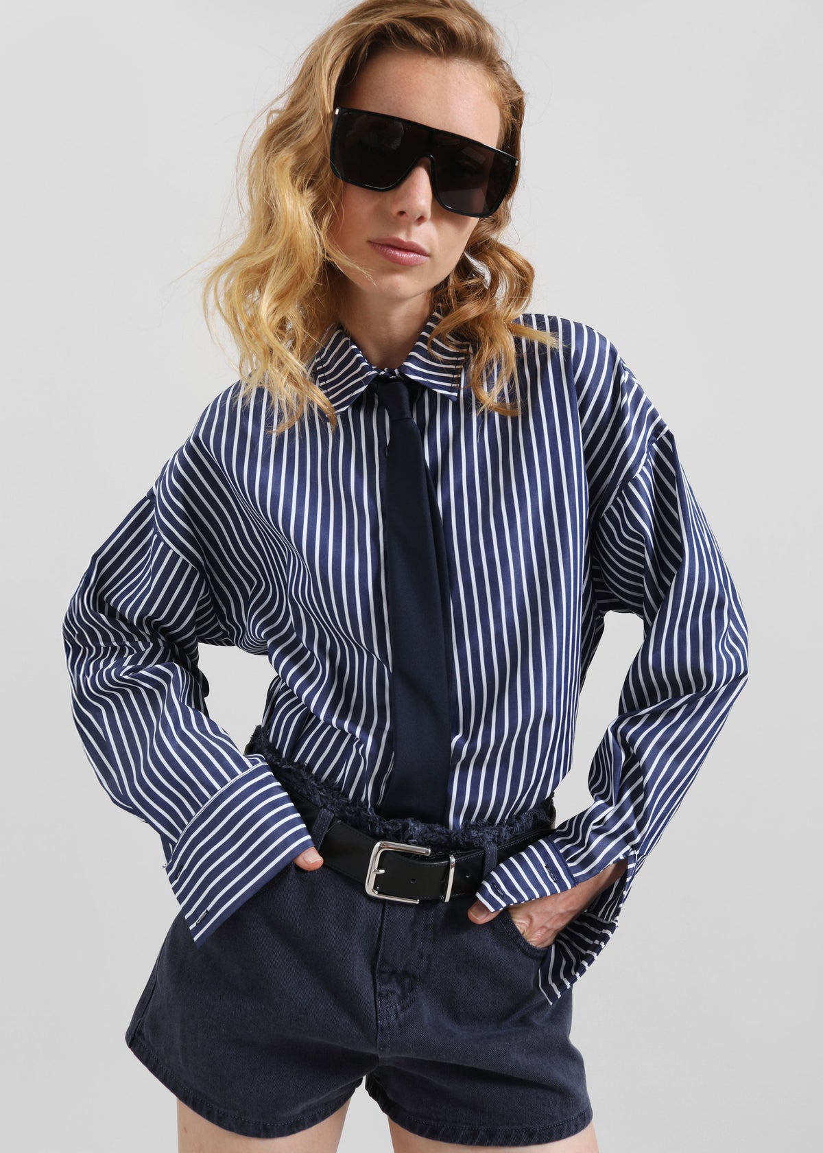 Forli Shirt - Navy/White Stripe - 1