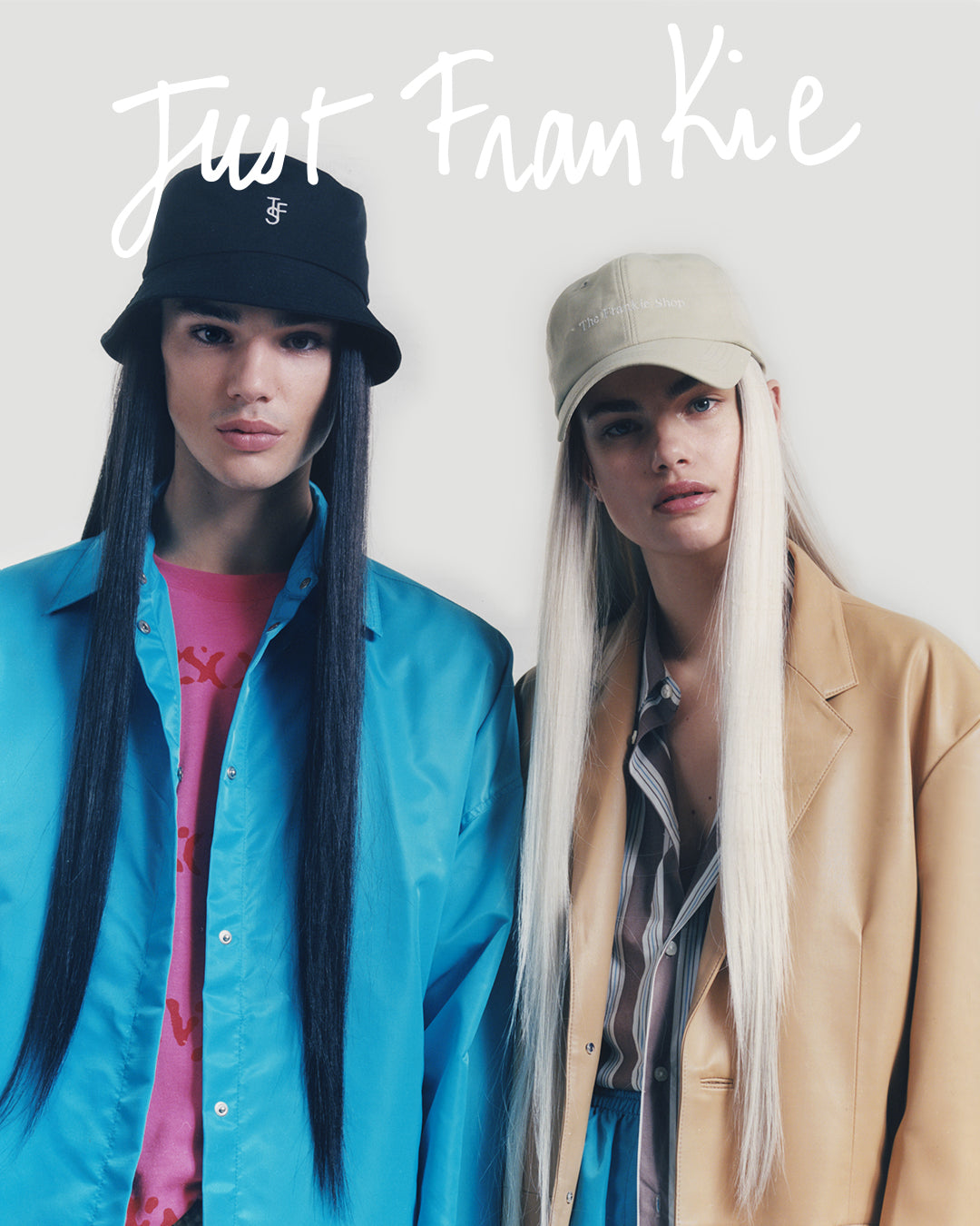 Two model dressed in the Frankie Shop for the "Just Frankie" campaign