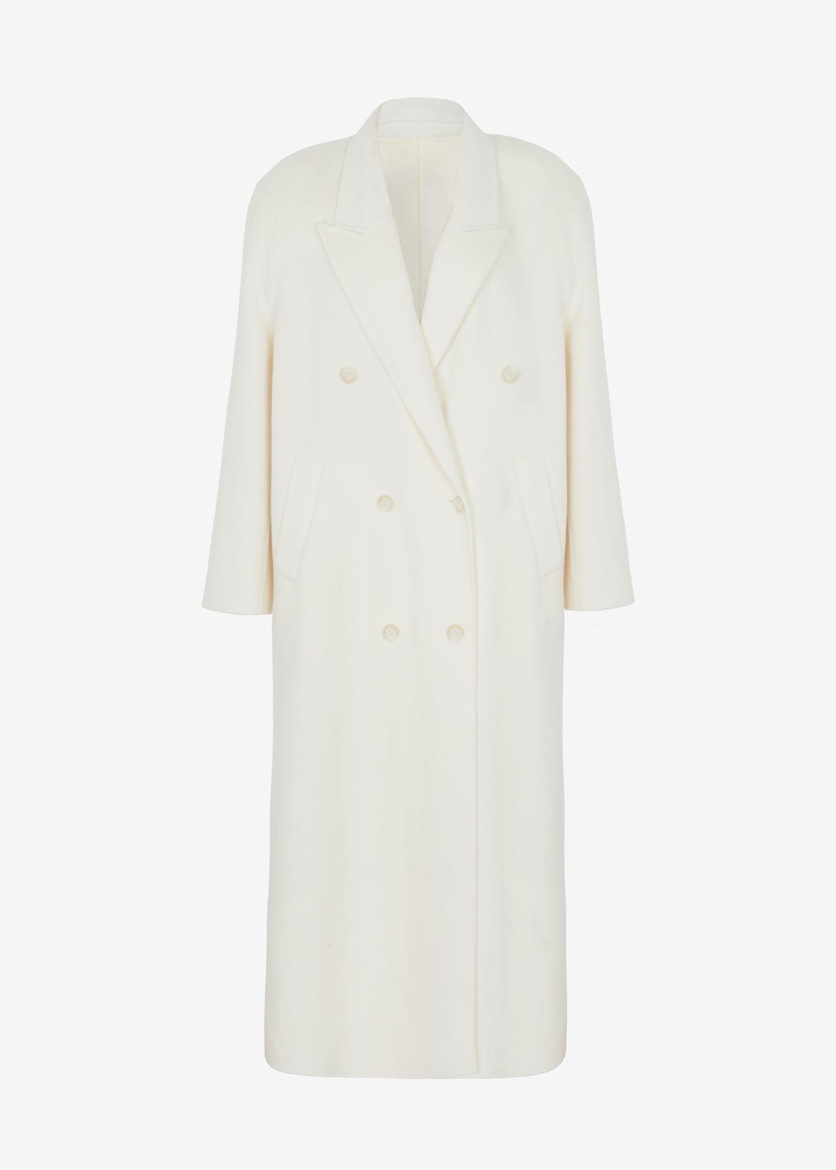 Gaia Double Breasted Coat - Ivory - 8