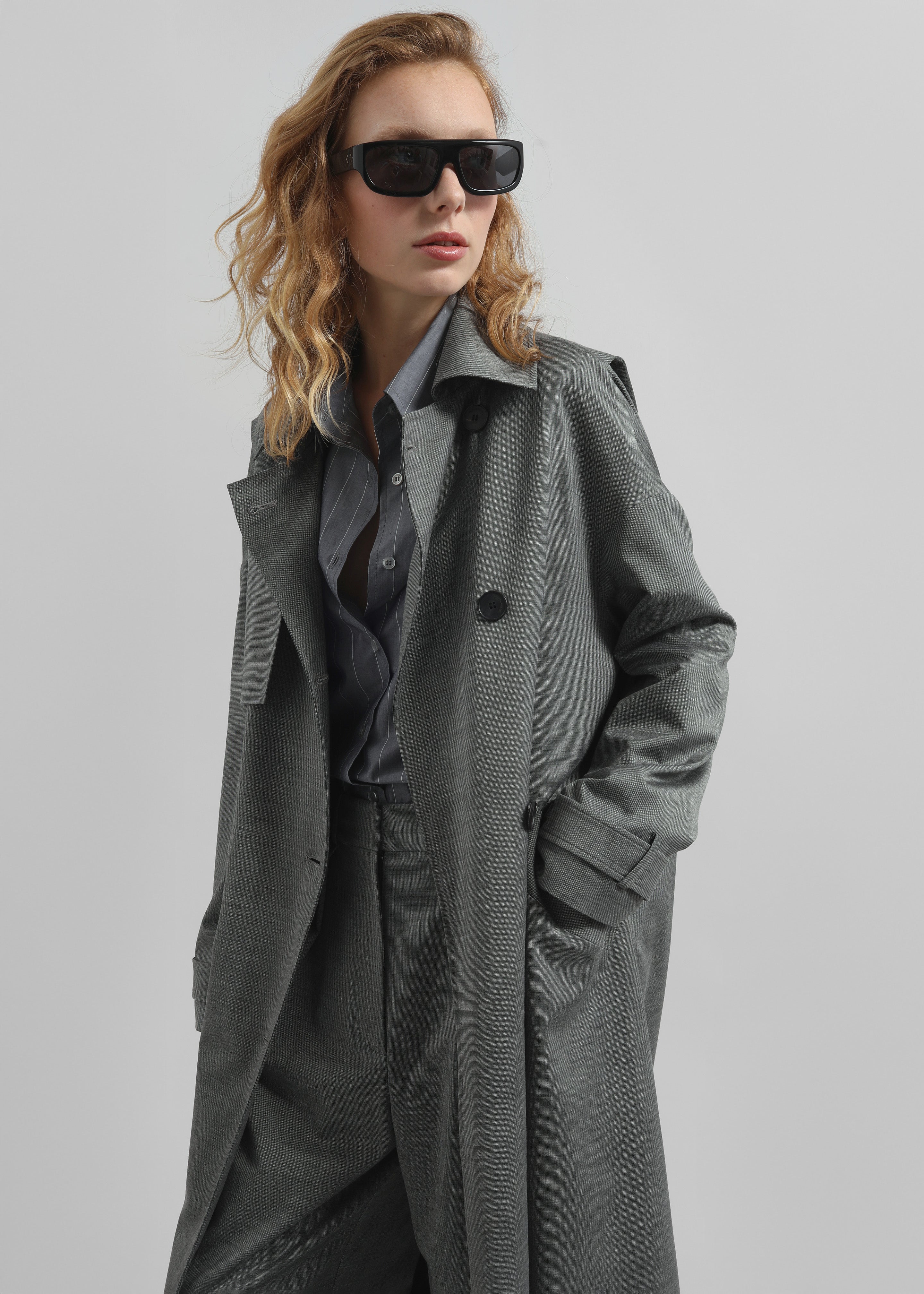 Galles Long Cape Trench - Grey Melange - 4