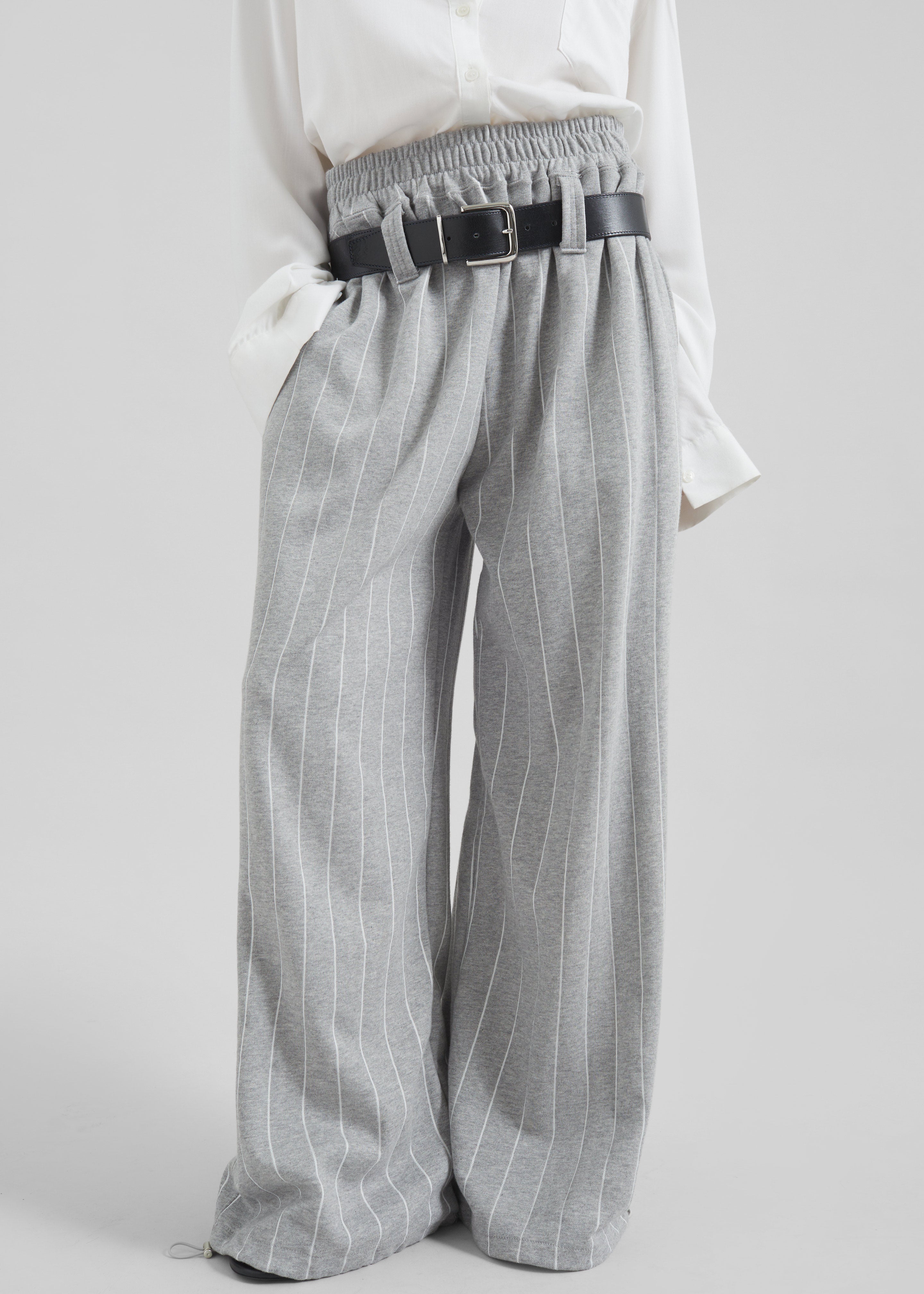 Gisby Striped Joggers - Grey - 5