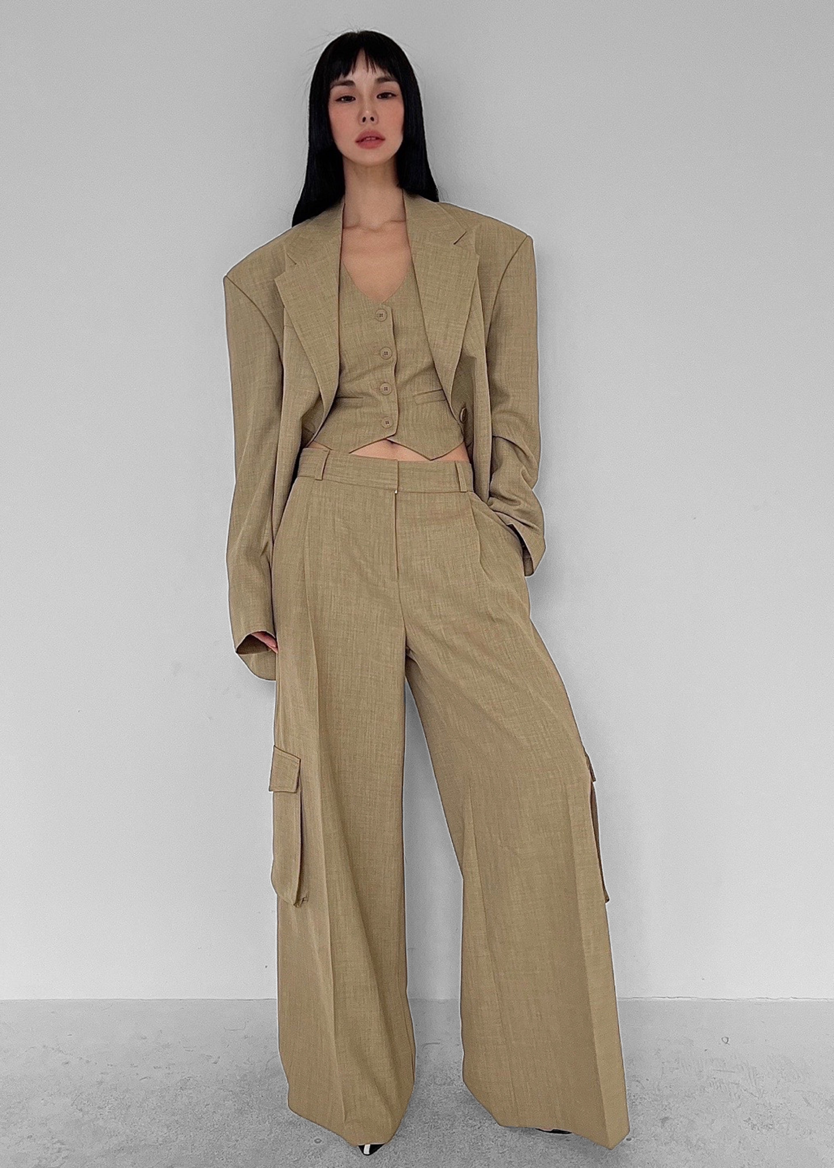Gladys Blazer - Khaki - 5