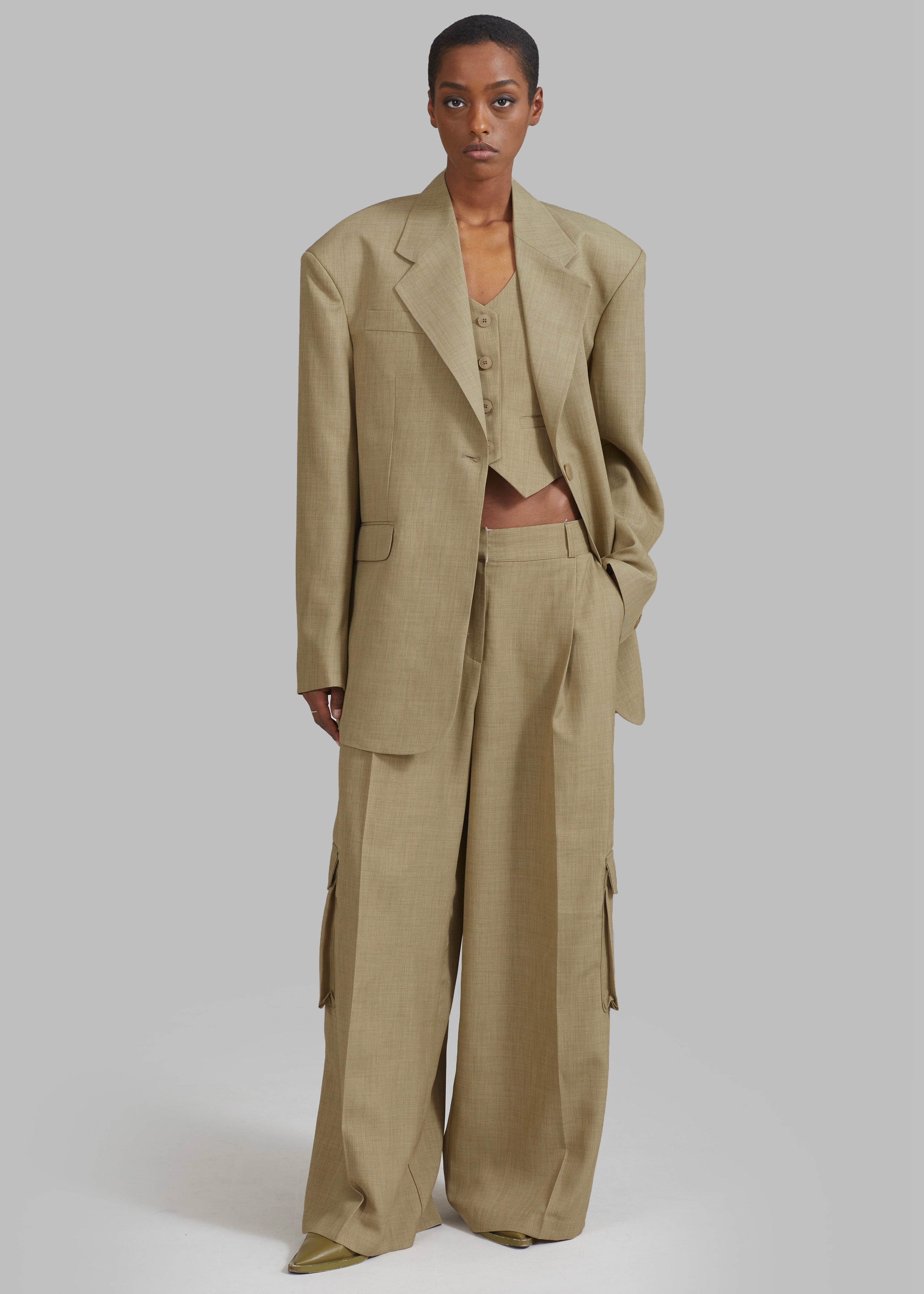 Gladys Blazer - Khaki - 3