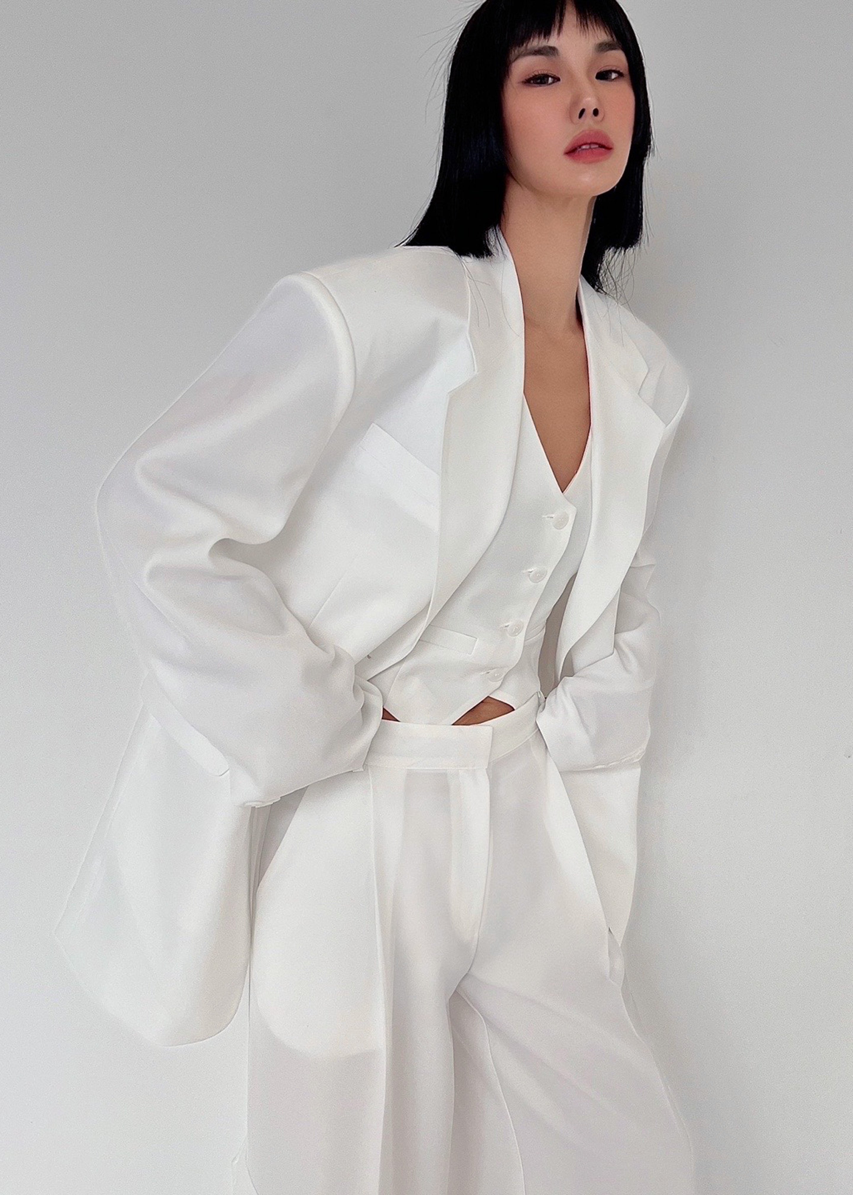Gladys Blazer - White - 5