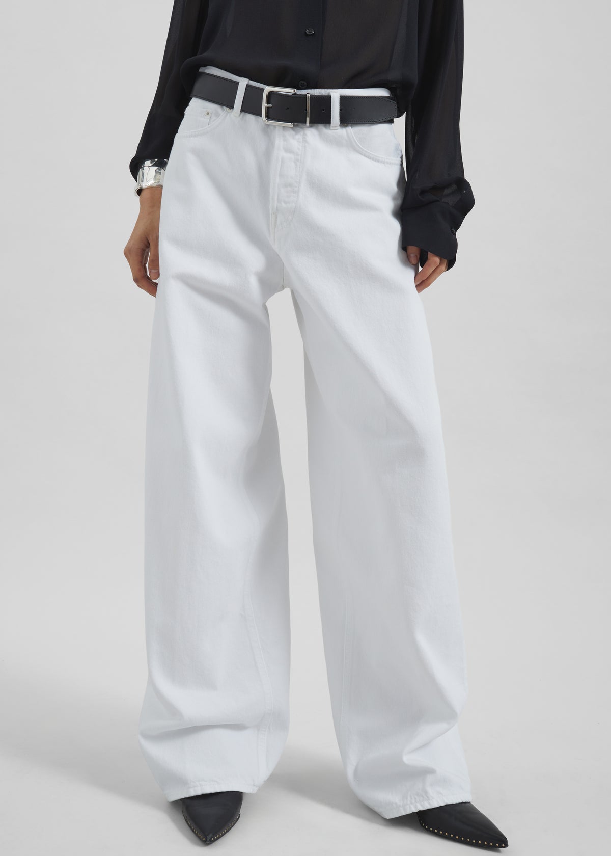 Haikure Bethany Pants - Optical White - 2