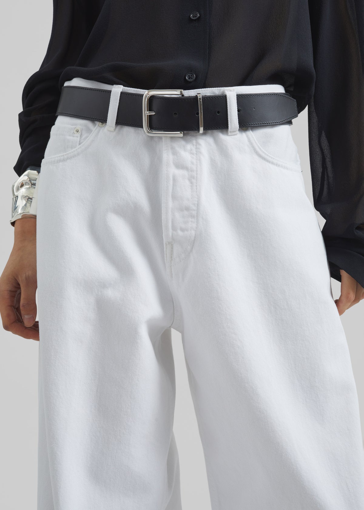 Haikure Bethany Pants - Optical White - 3