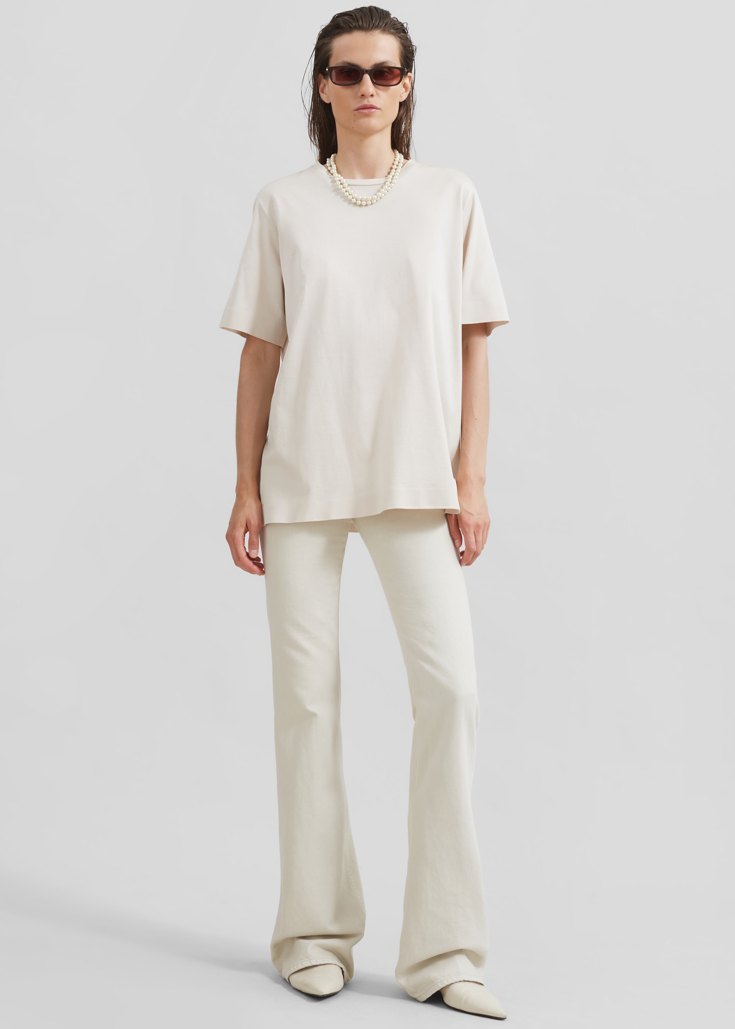 Haikure Flora Flared Jeans - Natural - 7