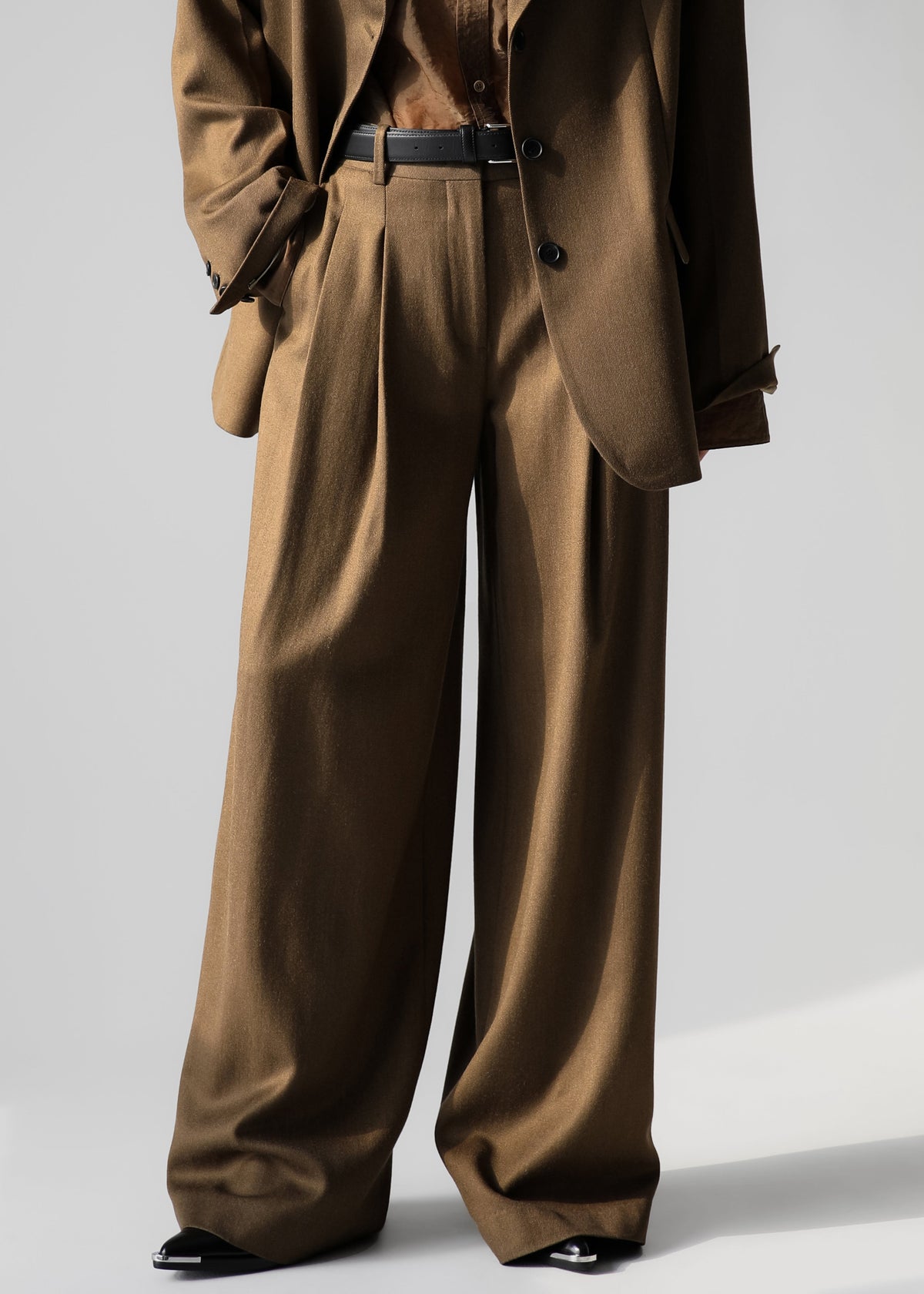 Halser Pintuck Trousers - Brown - 7