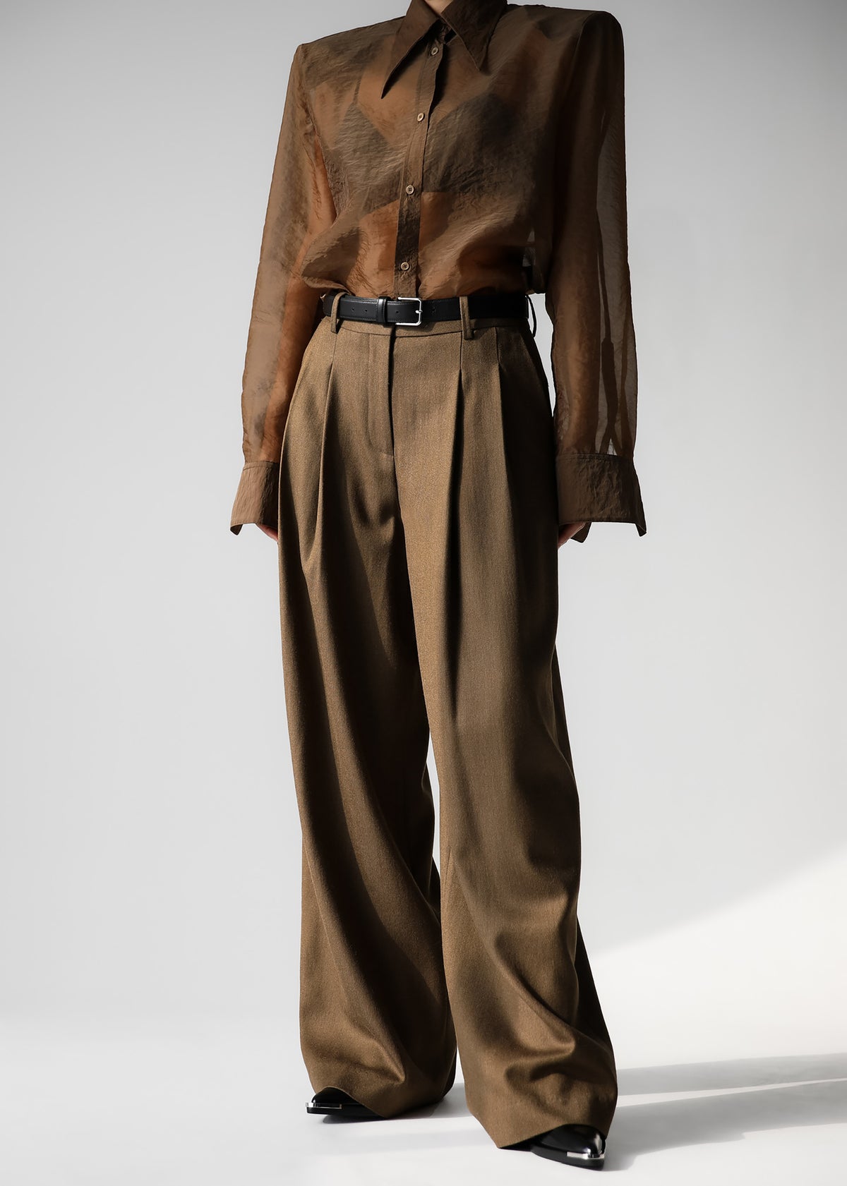 Halser Pintuck Trousers - Brown - 6
