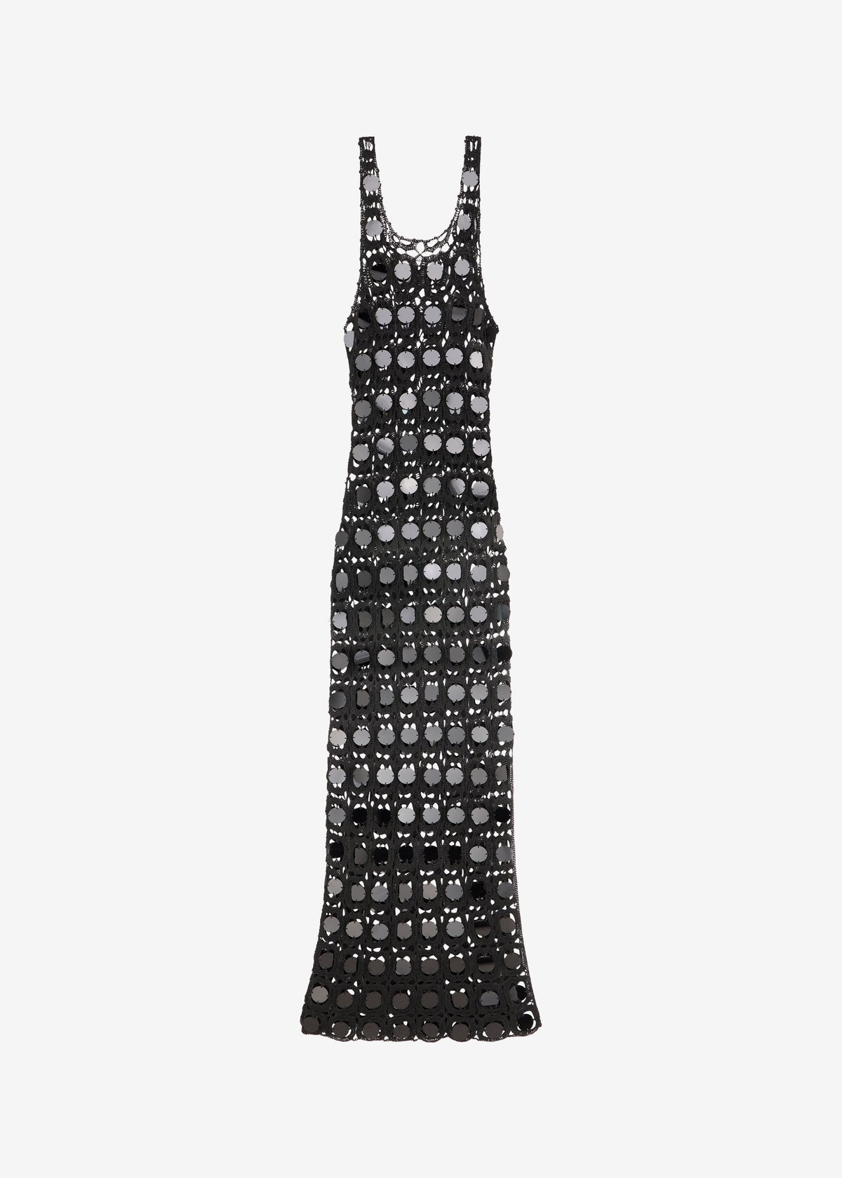 Hamina Mirror Crochet Dress - Black - 8