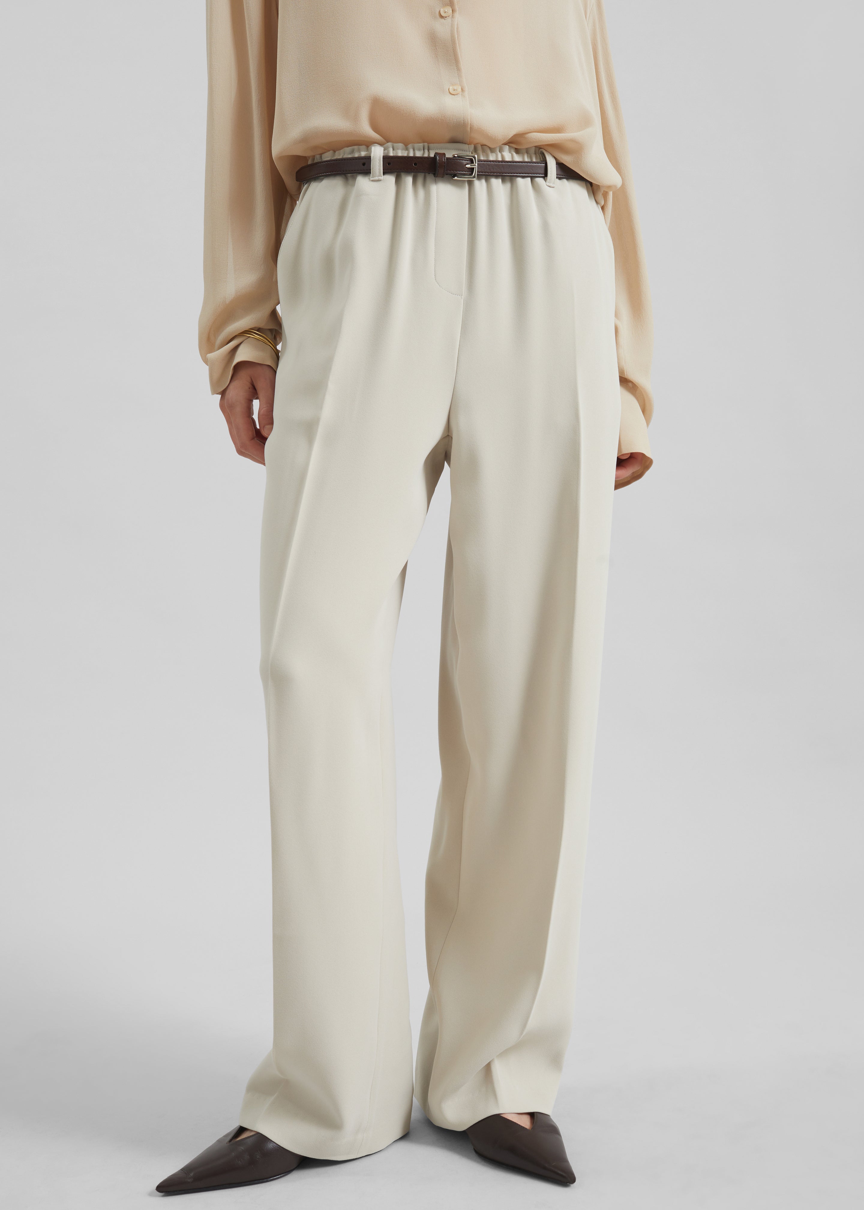 Hamnoy Straight Pants - Light Beige - 2