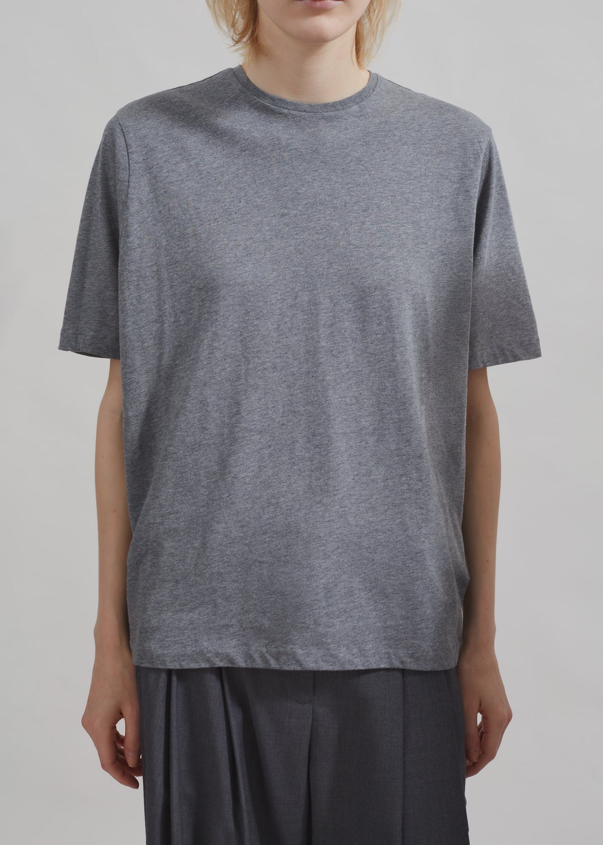 Harper Soft Organic T-Shirt - Dark Grey Melange - 4