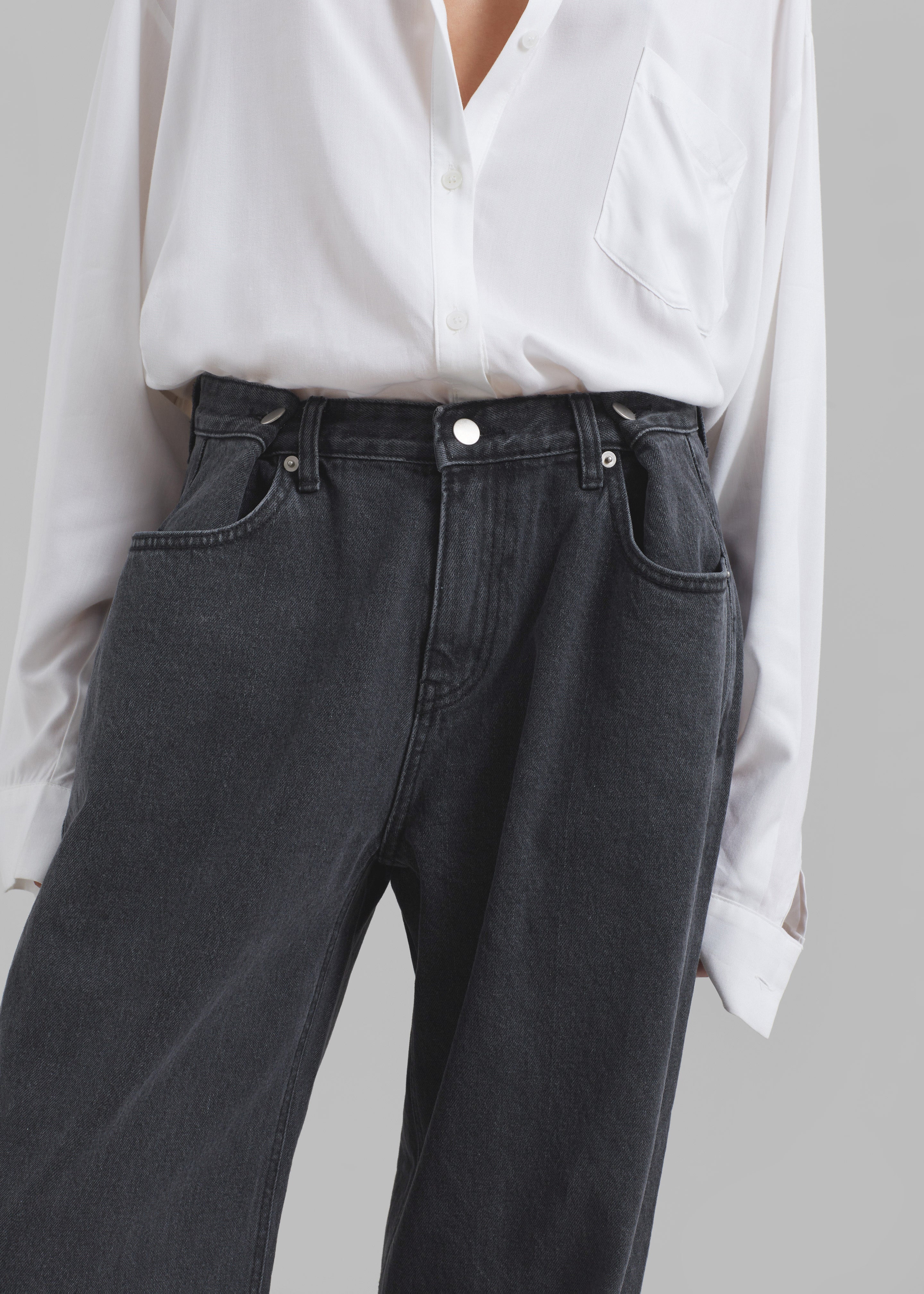 Hayla Denim Pants - Grey Wash - 2