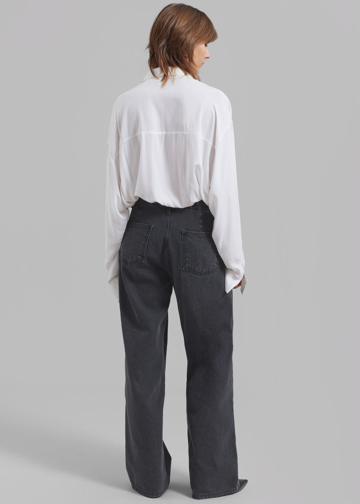 Hayla Denim Pants - Grey Wash - 8