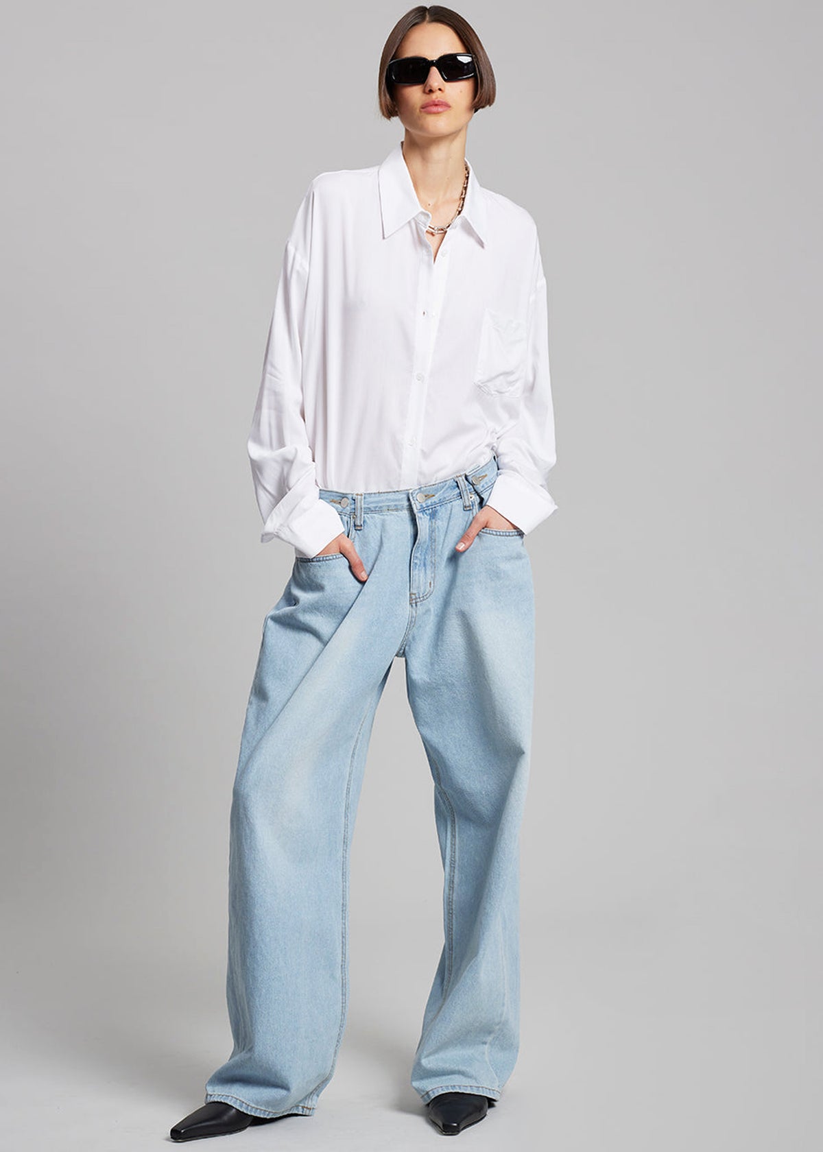 Hayla Denim Pants - Light Wash - 1