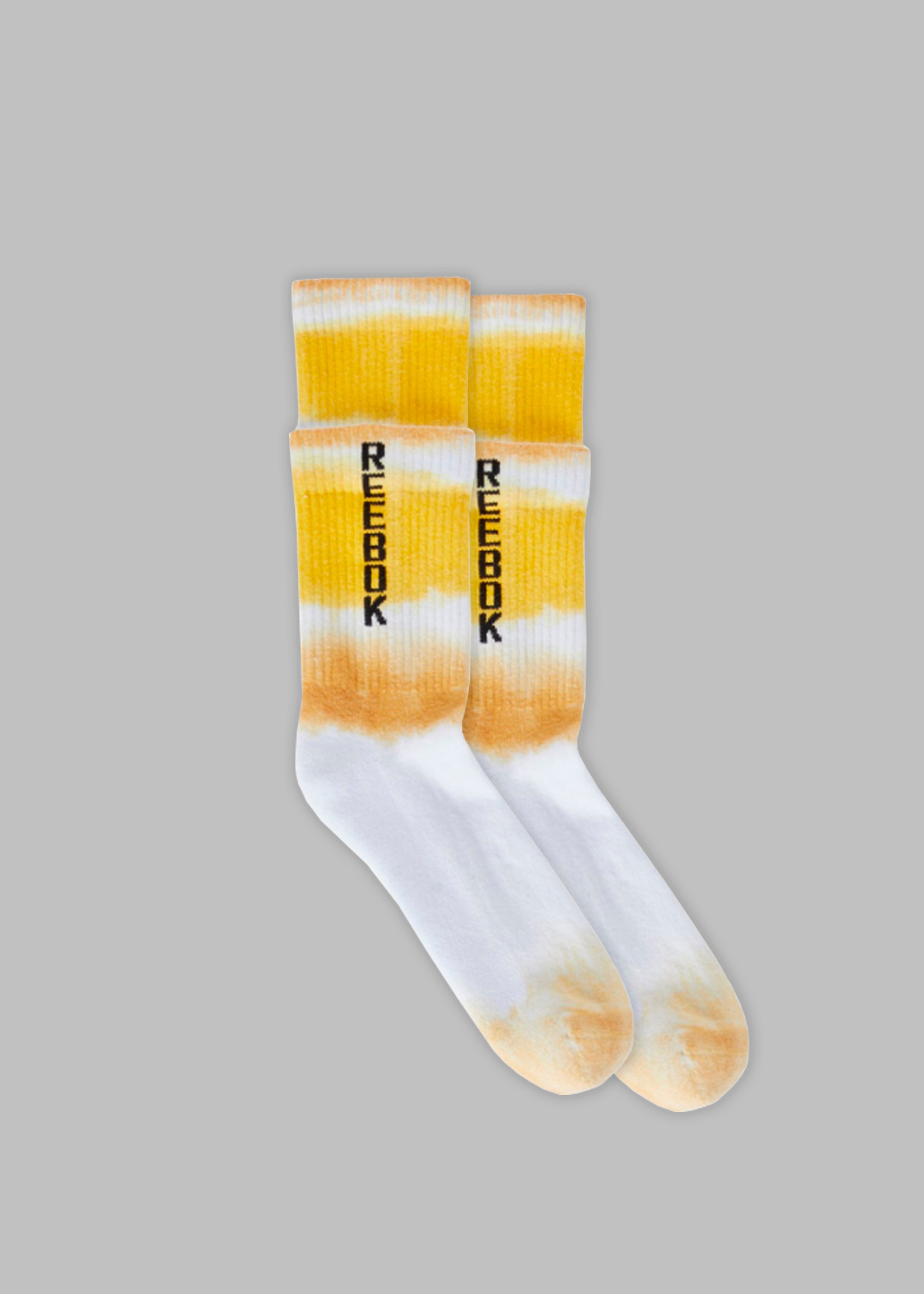 Hed Mayner x Reebok Double Socks - White/Yellow - 1