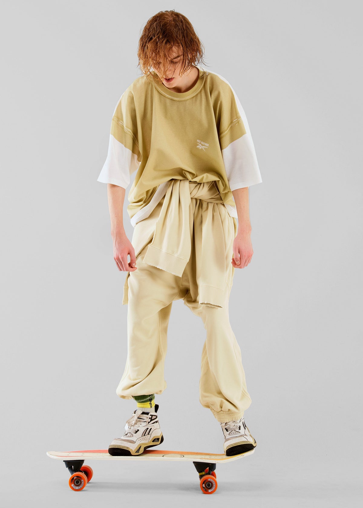 Hed Mayner x Reebok Oversized T-Shirt - Sand - 2