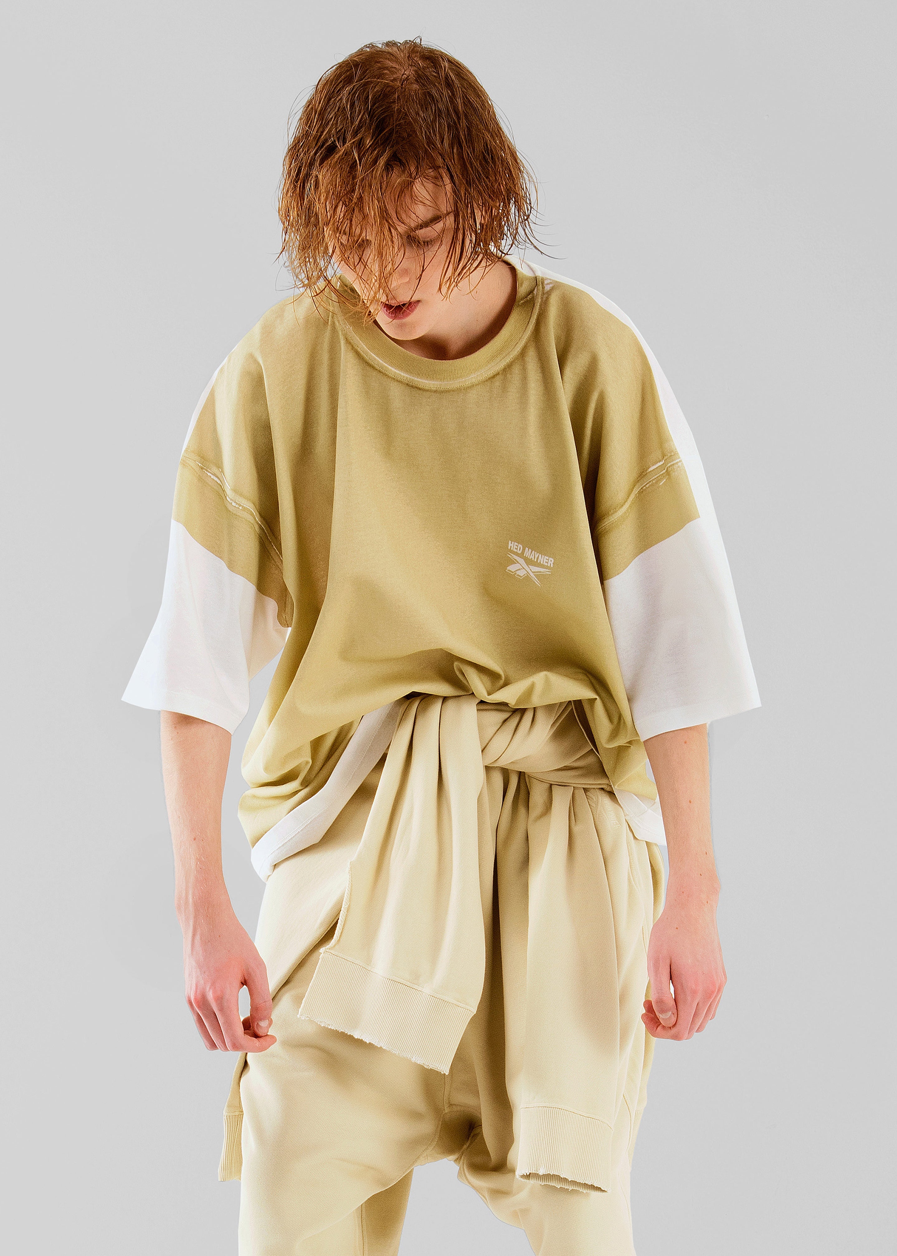 Hed Mayner x Reebok Oversized T-Shirt - Sand - 1