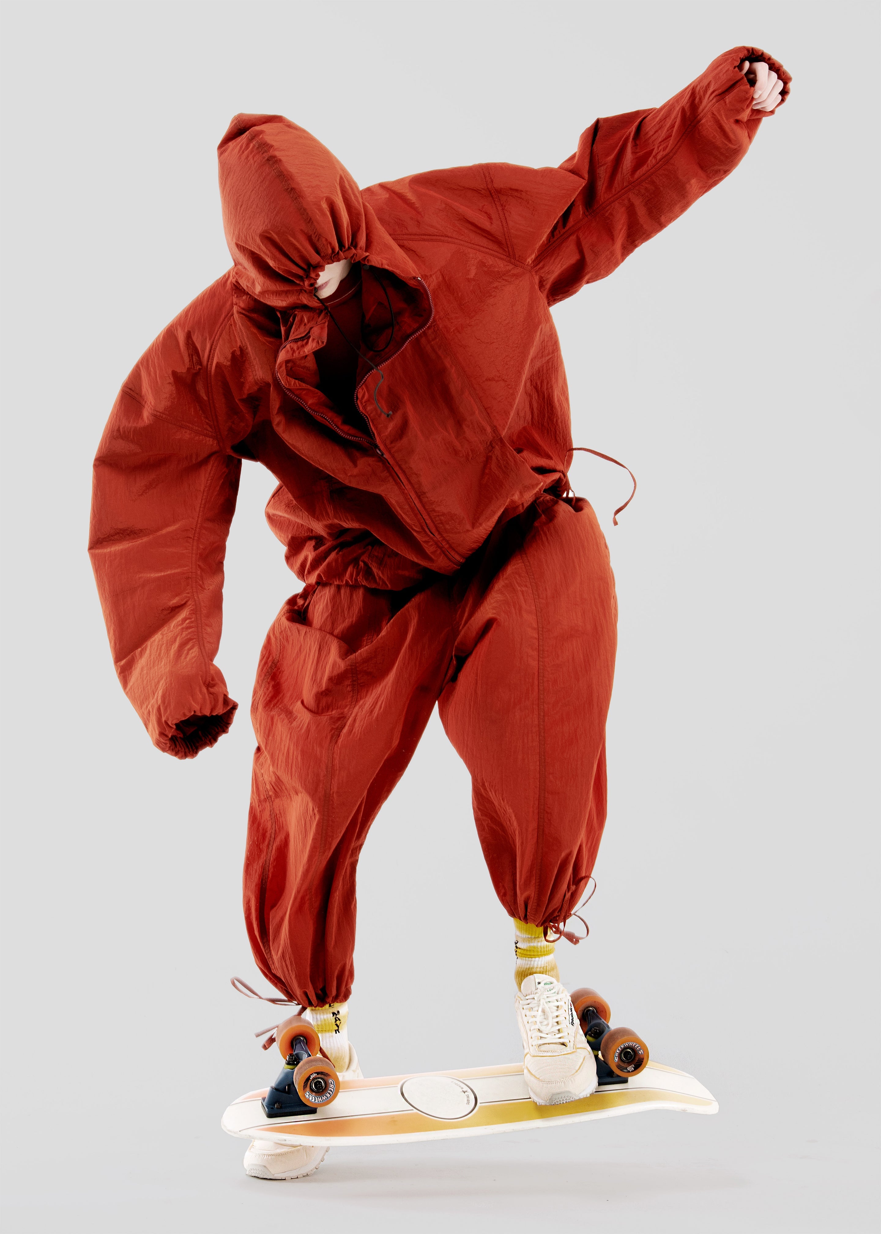 Hed Mayner x Reebok Oversized Track Pants - Rust - 2