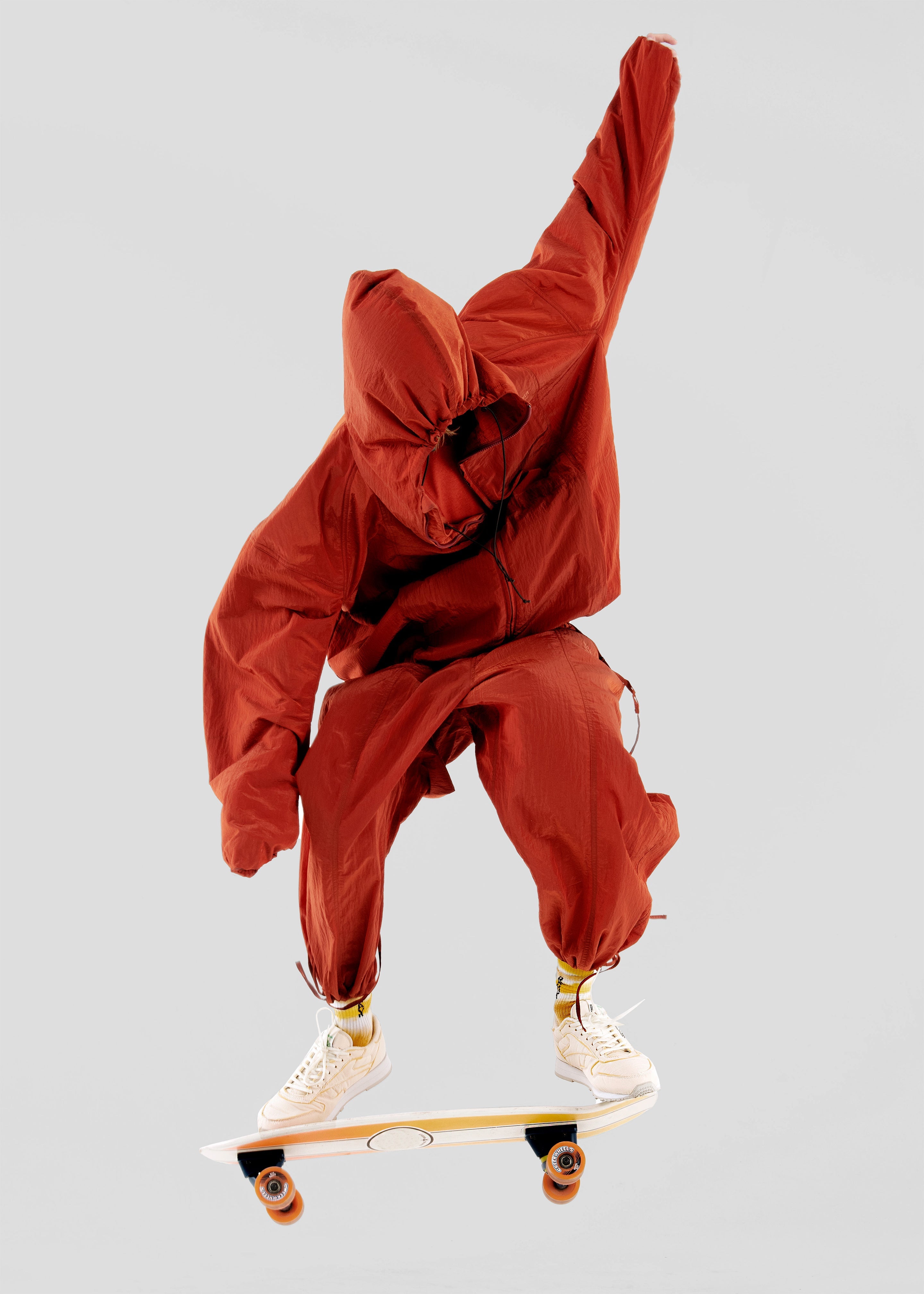Hed Mayner x Reebok Oversized Track Pants - Rust - 3