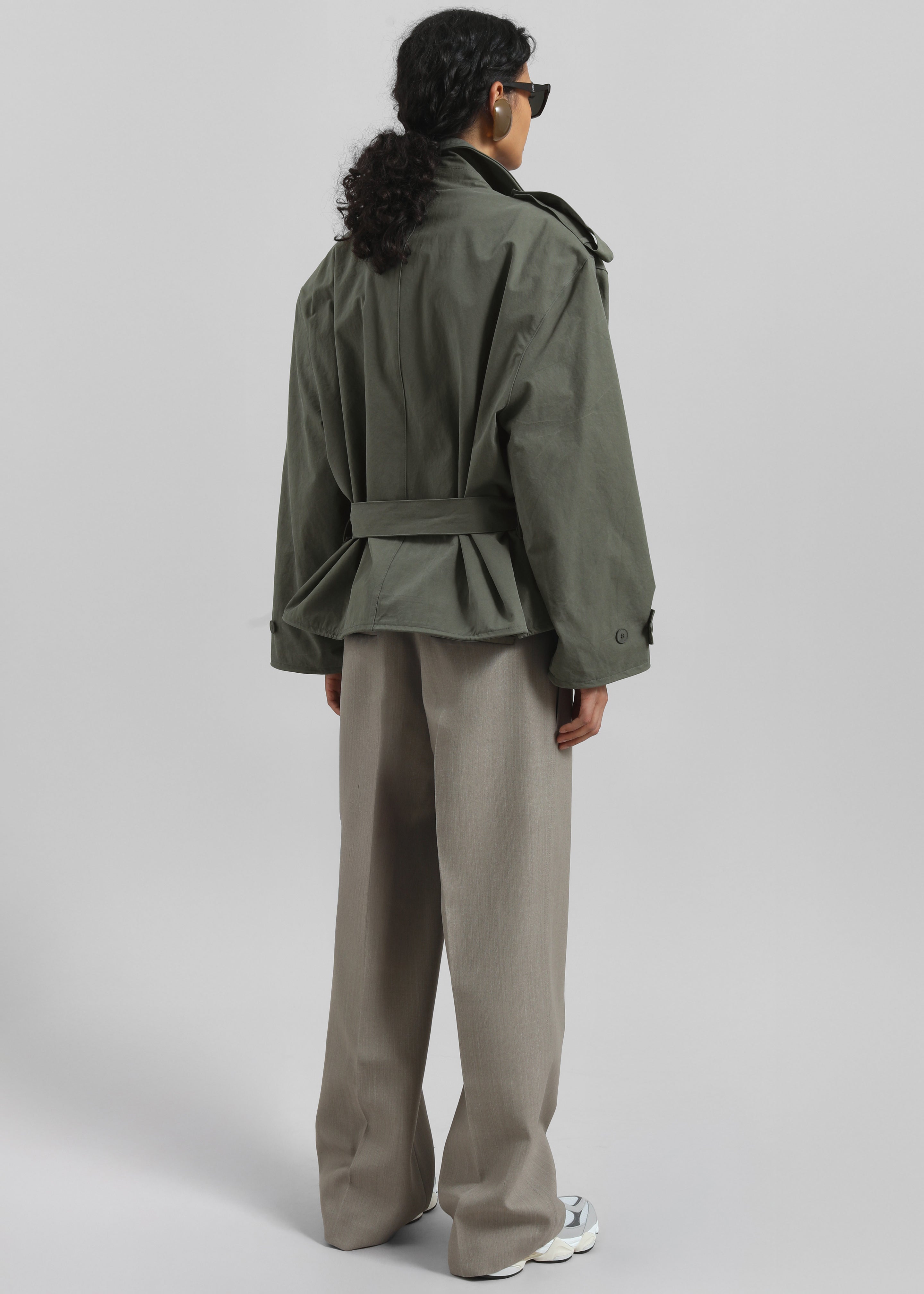 Hedley Wired Short Trench - Olive - 11