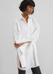 Helen Organic Cotton Long Shirt - White