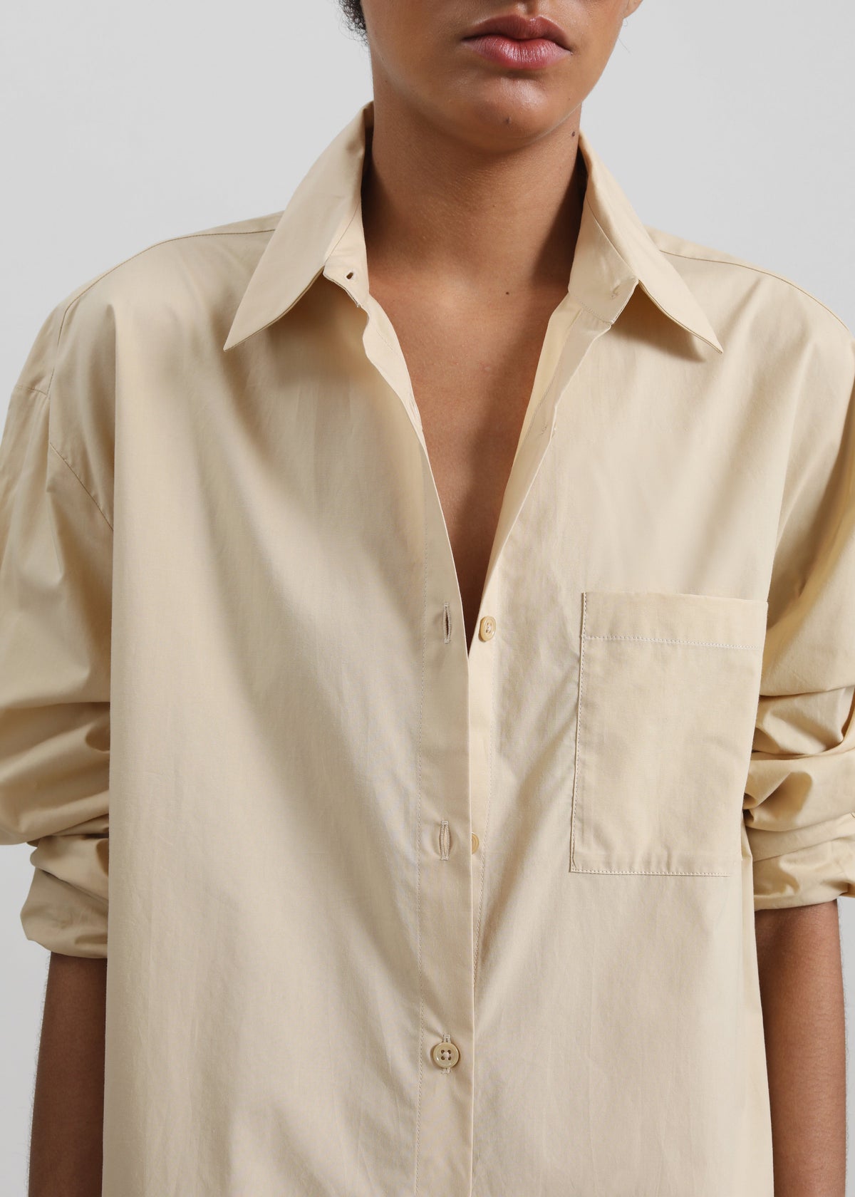 Helena Shirt Dress - Beige - 5