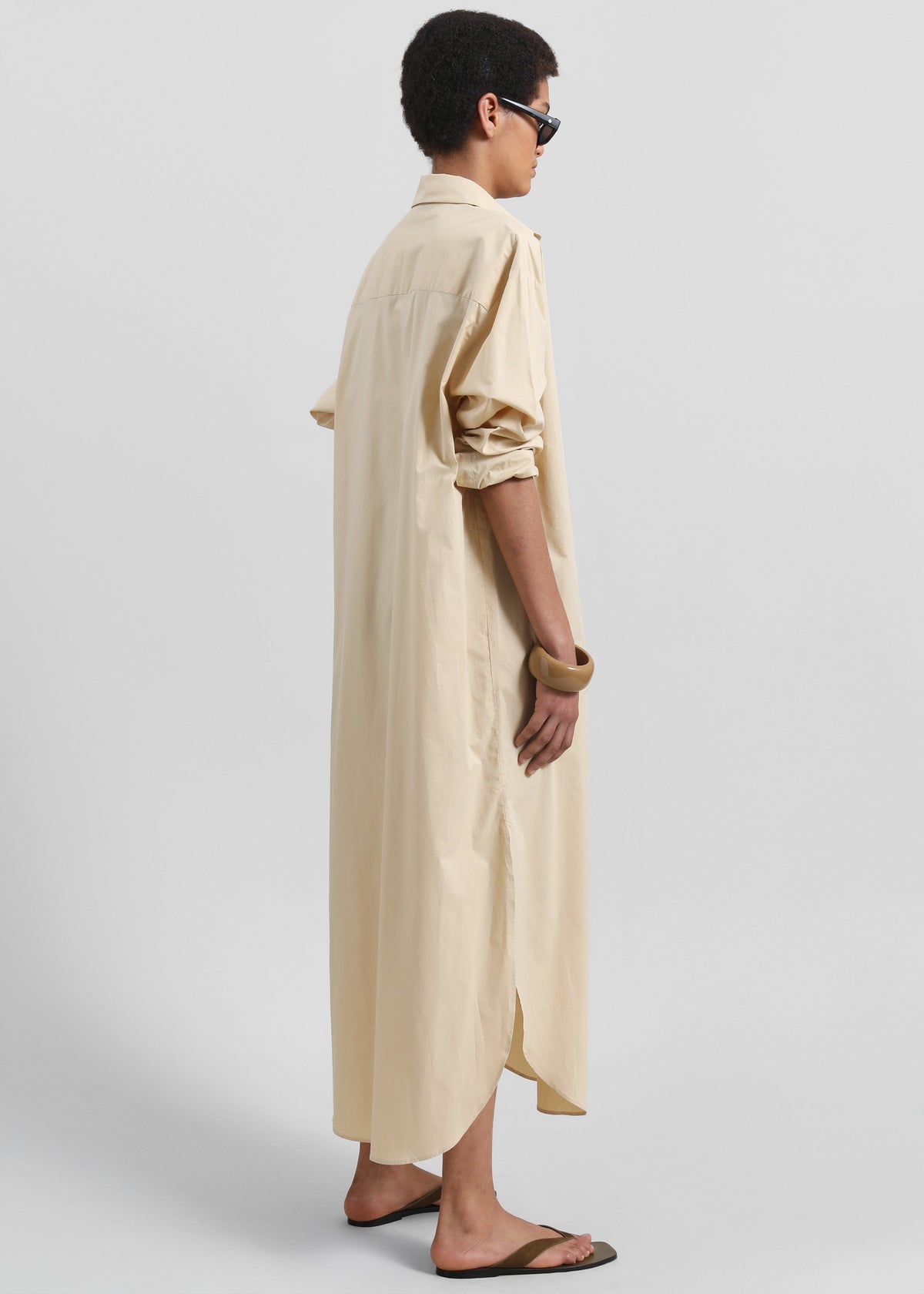 Helena Shirt Dress - Beige - 7