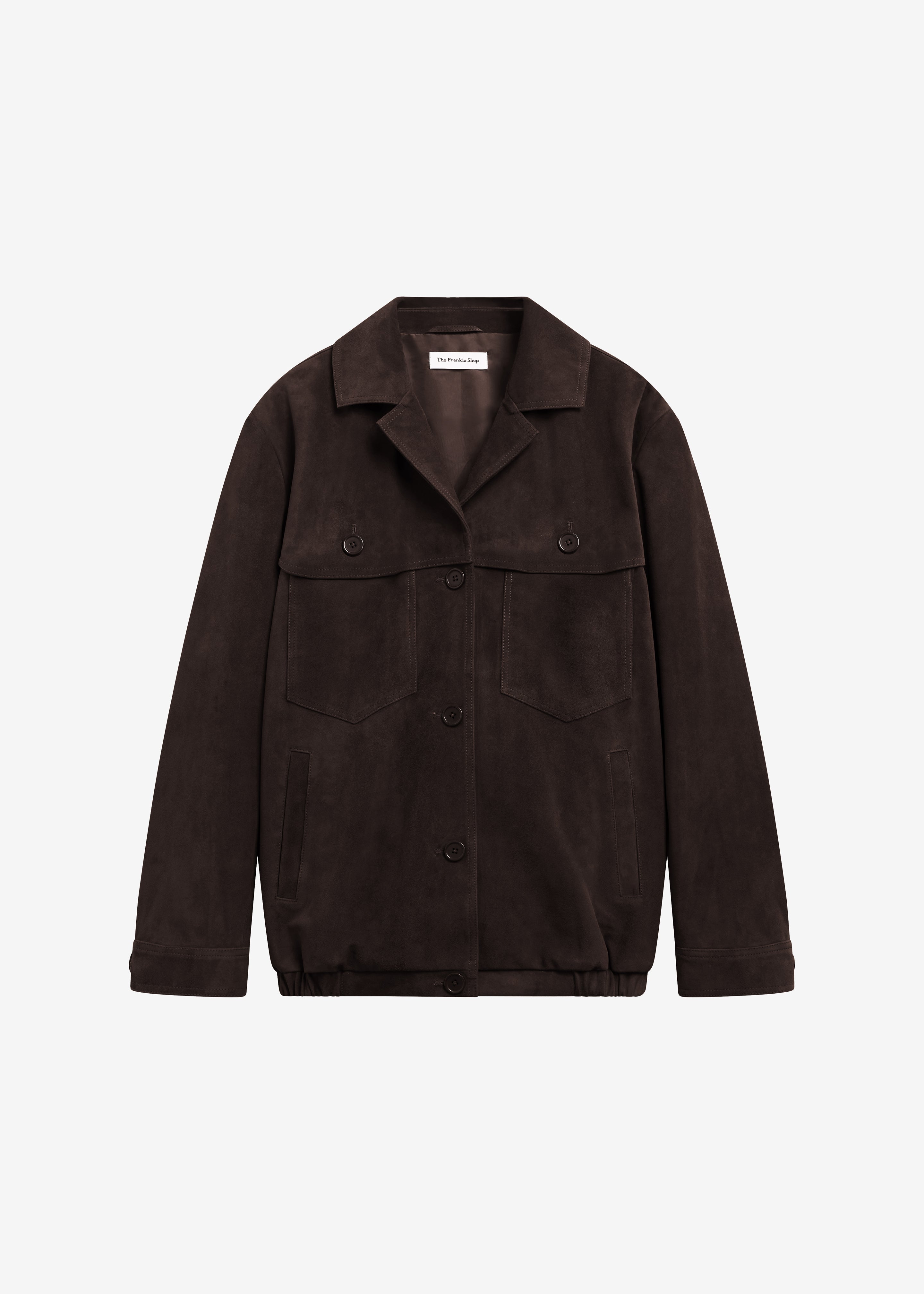 Hester Faux Suede Jacket - Brown - 7