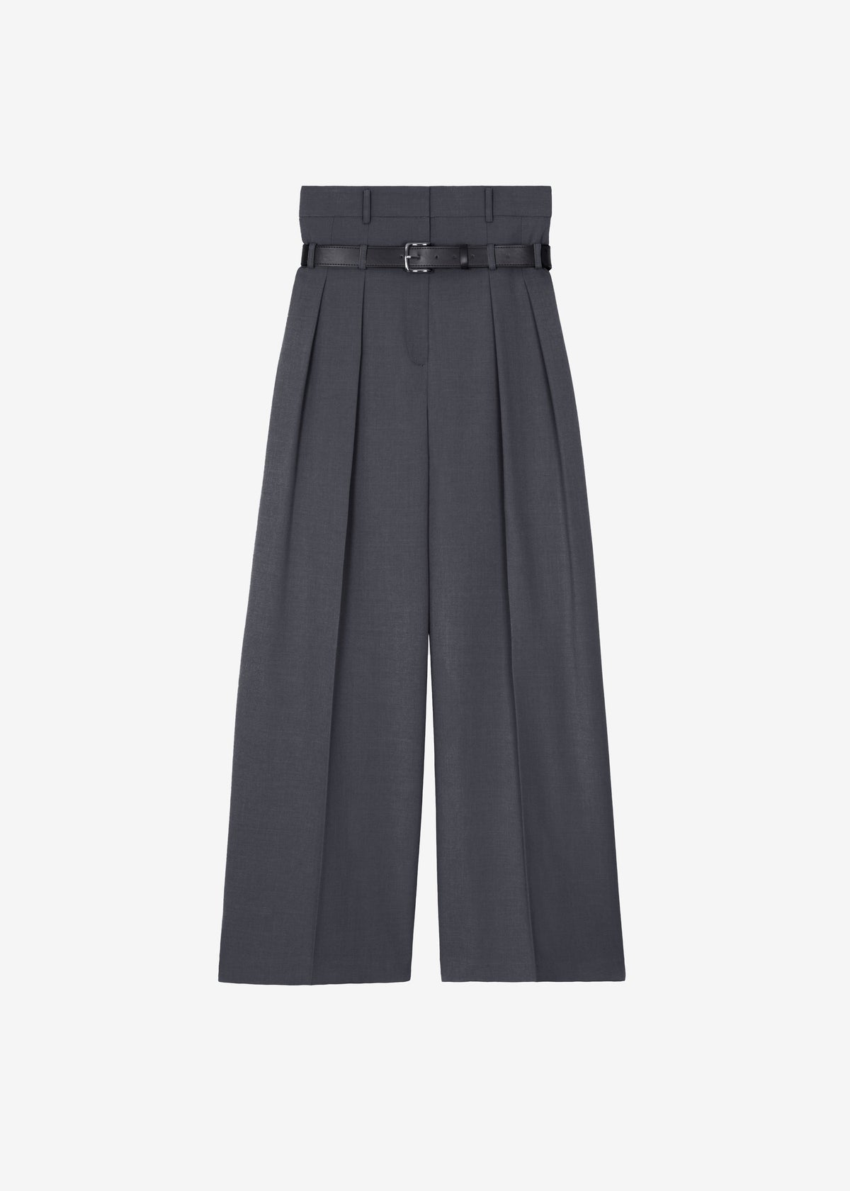 Hobart Double Belt Loop Trousers - Dark Grey - 9