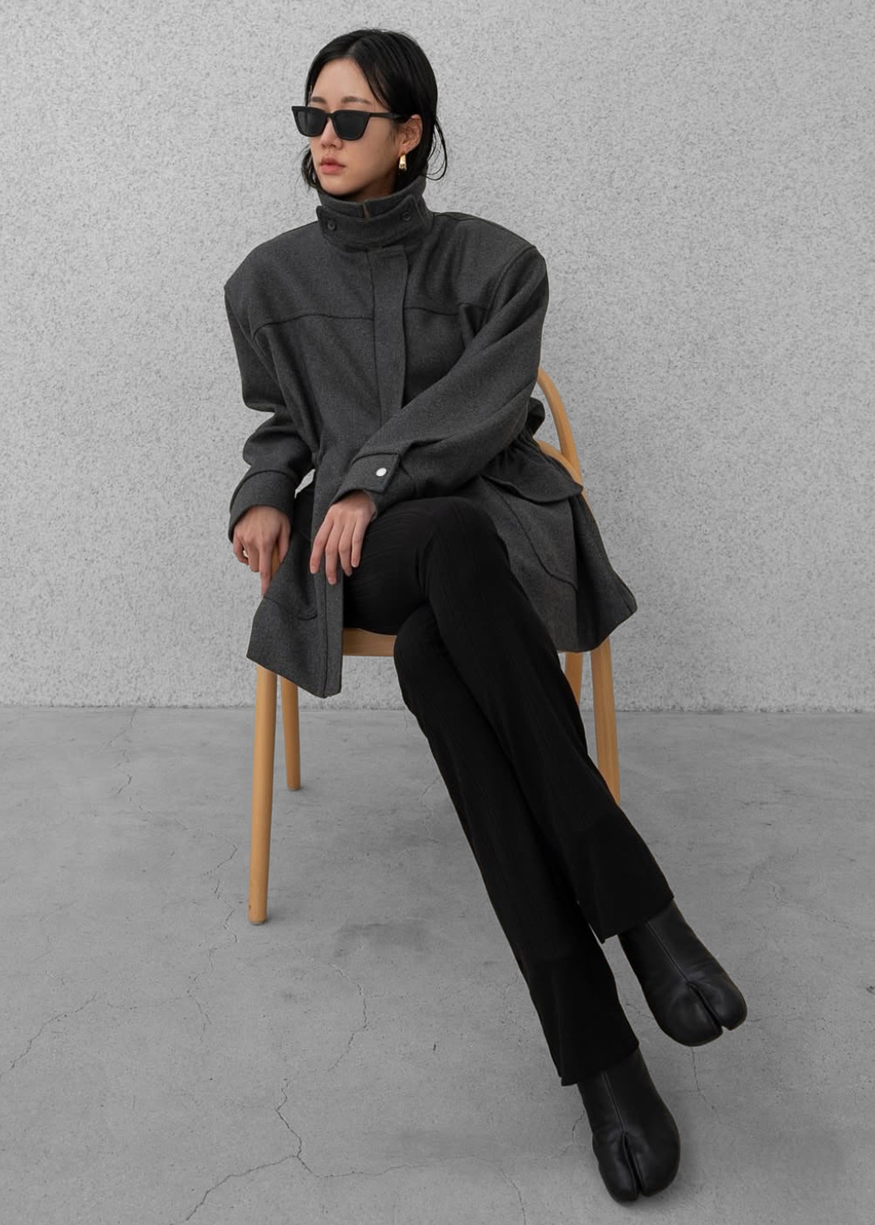 Holbeck Field Wool Jacket - Grey - 9