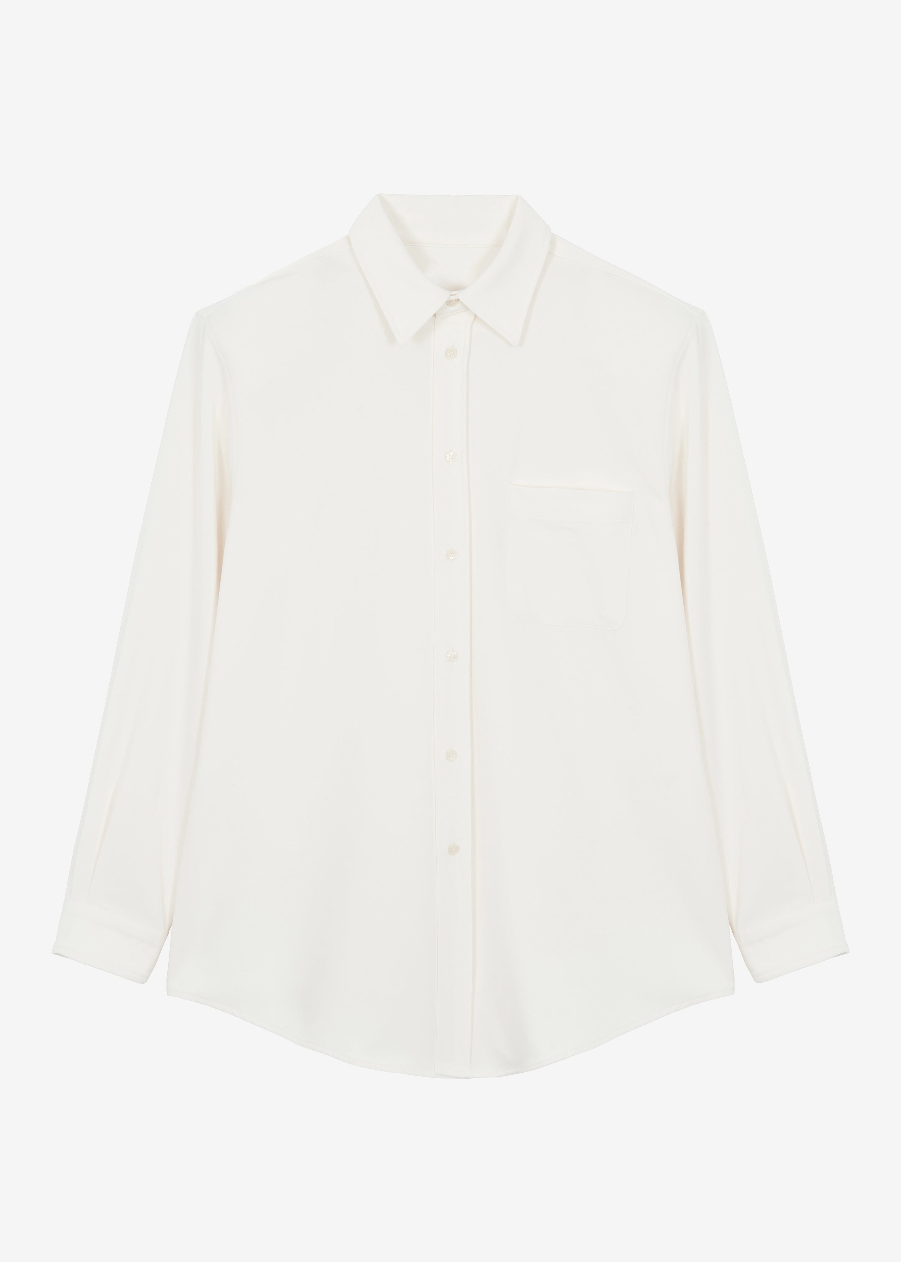 Hollis Padded Shoulder Shirt - Ivory - 9