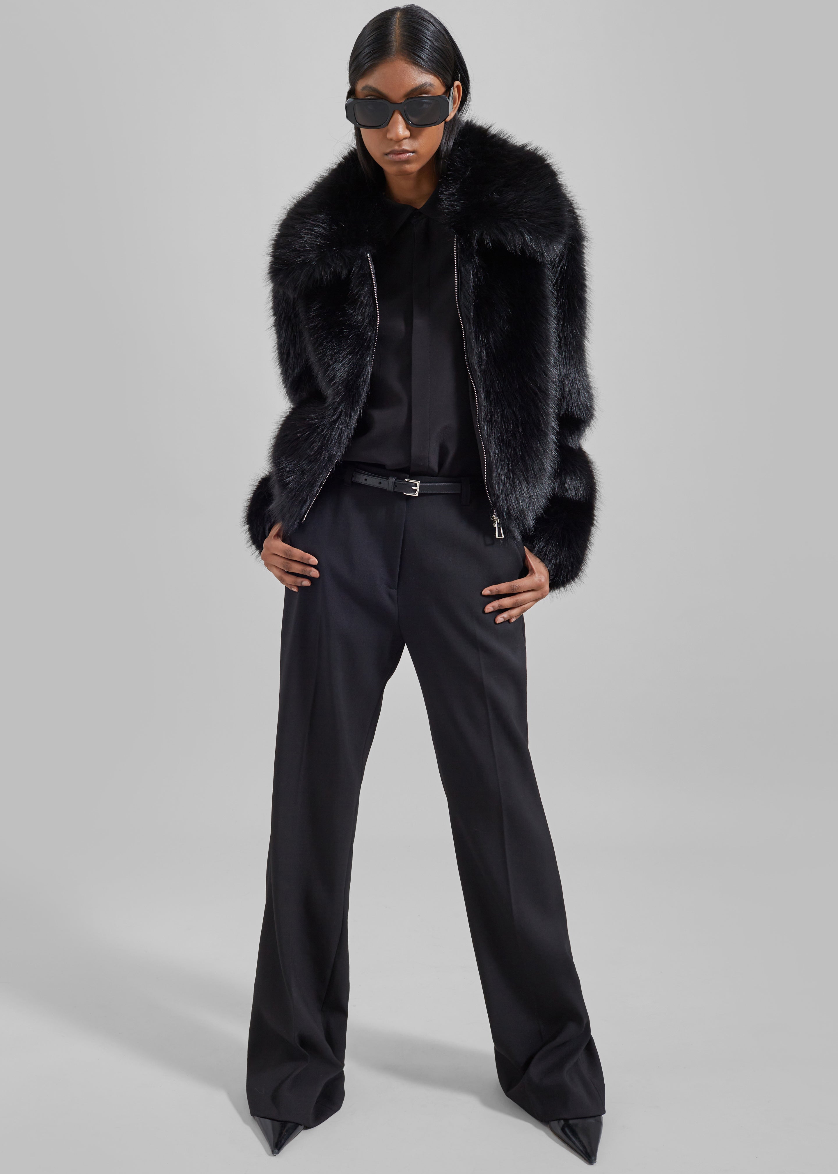Hope Faux Fur Jacket - Black – Frankie Shop Europe