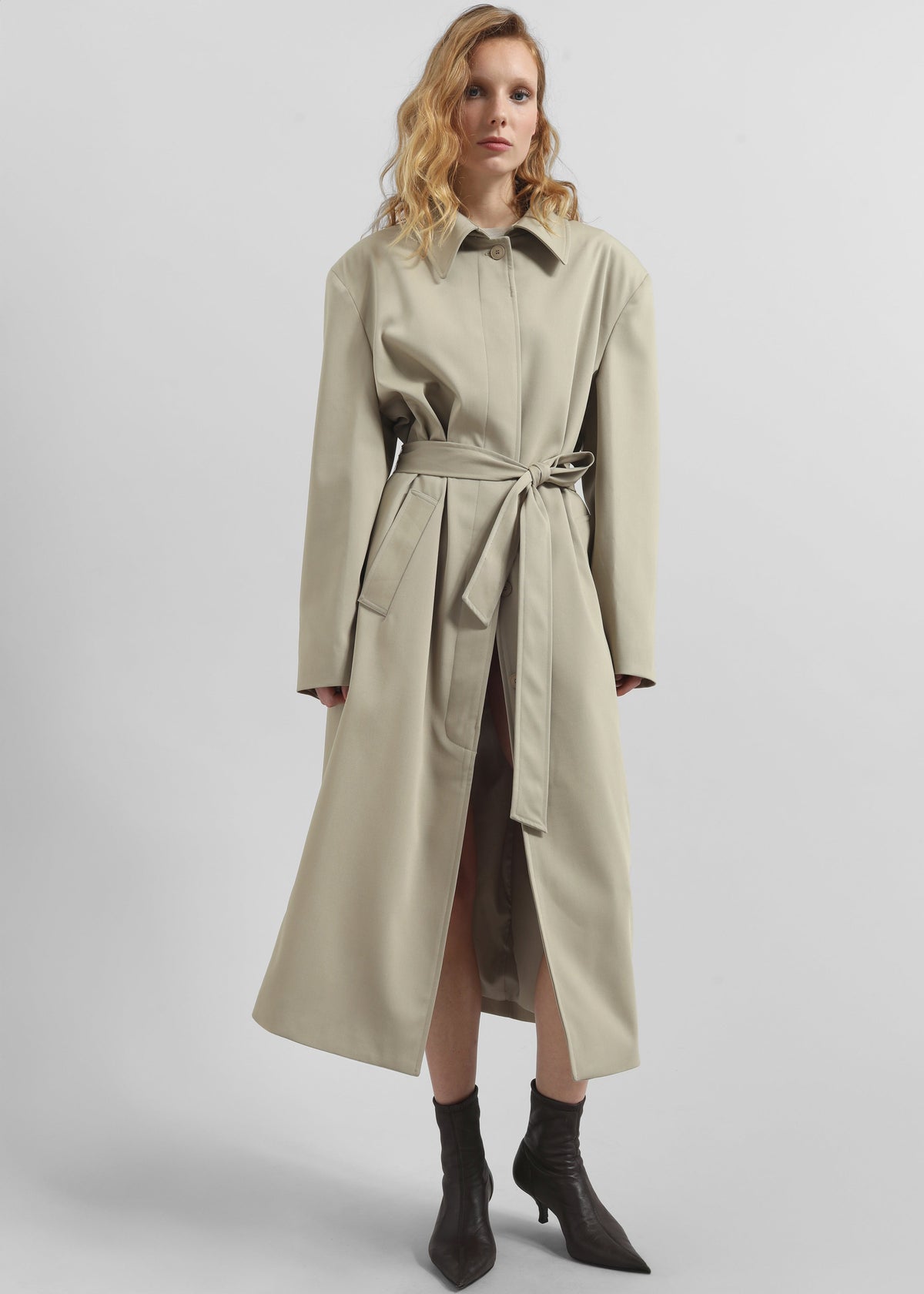Indore Long Coat - Beige - 6