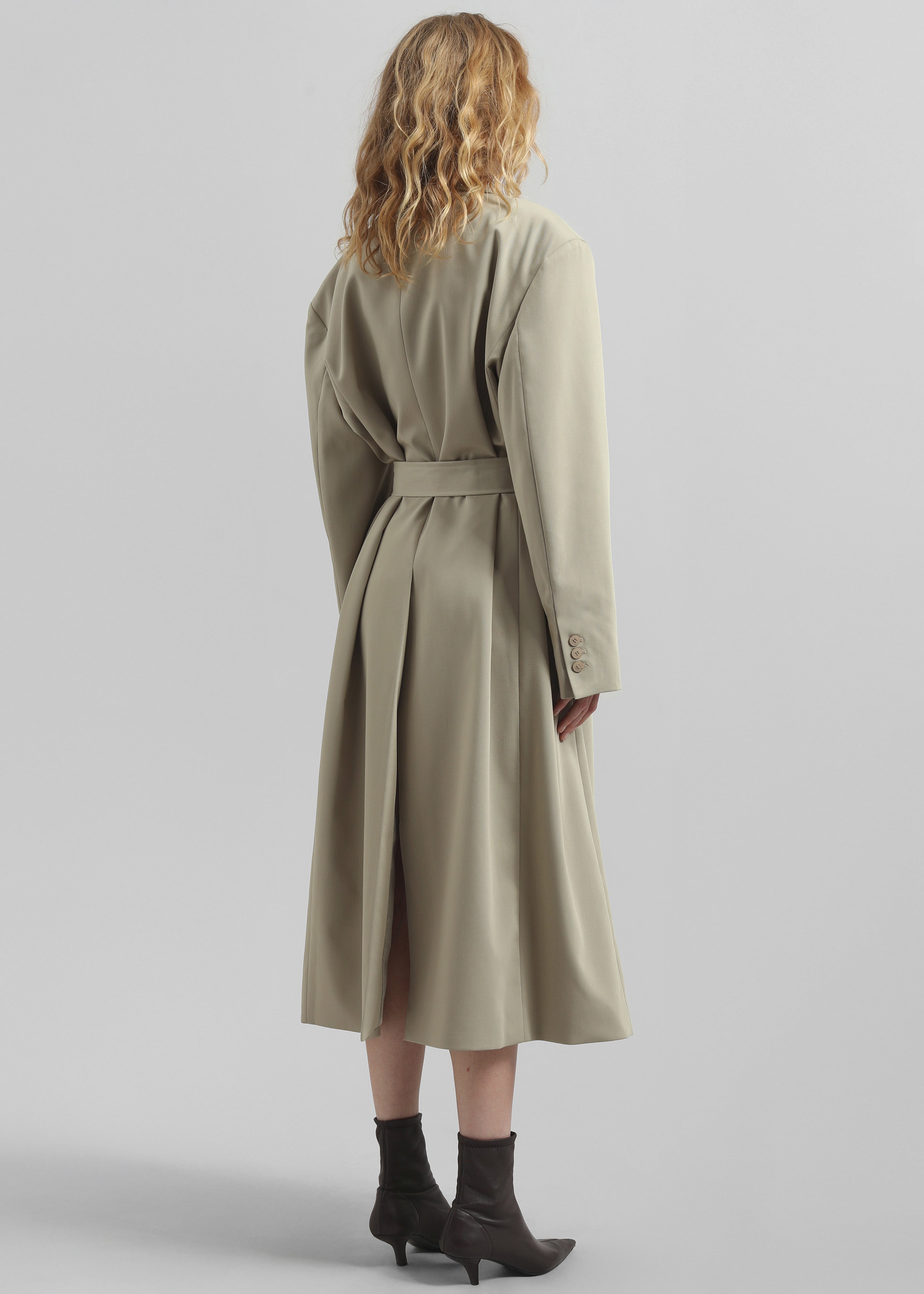 Indore Long Coat - Beige - 9