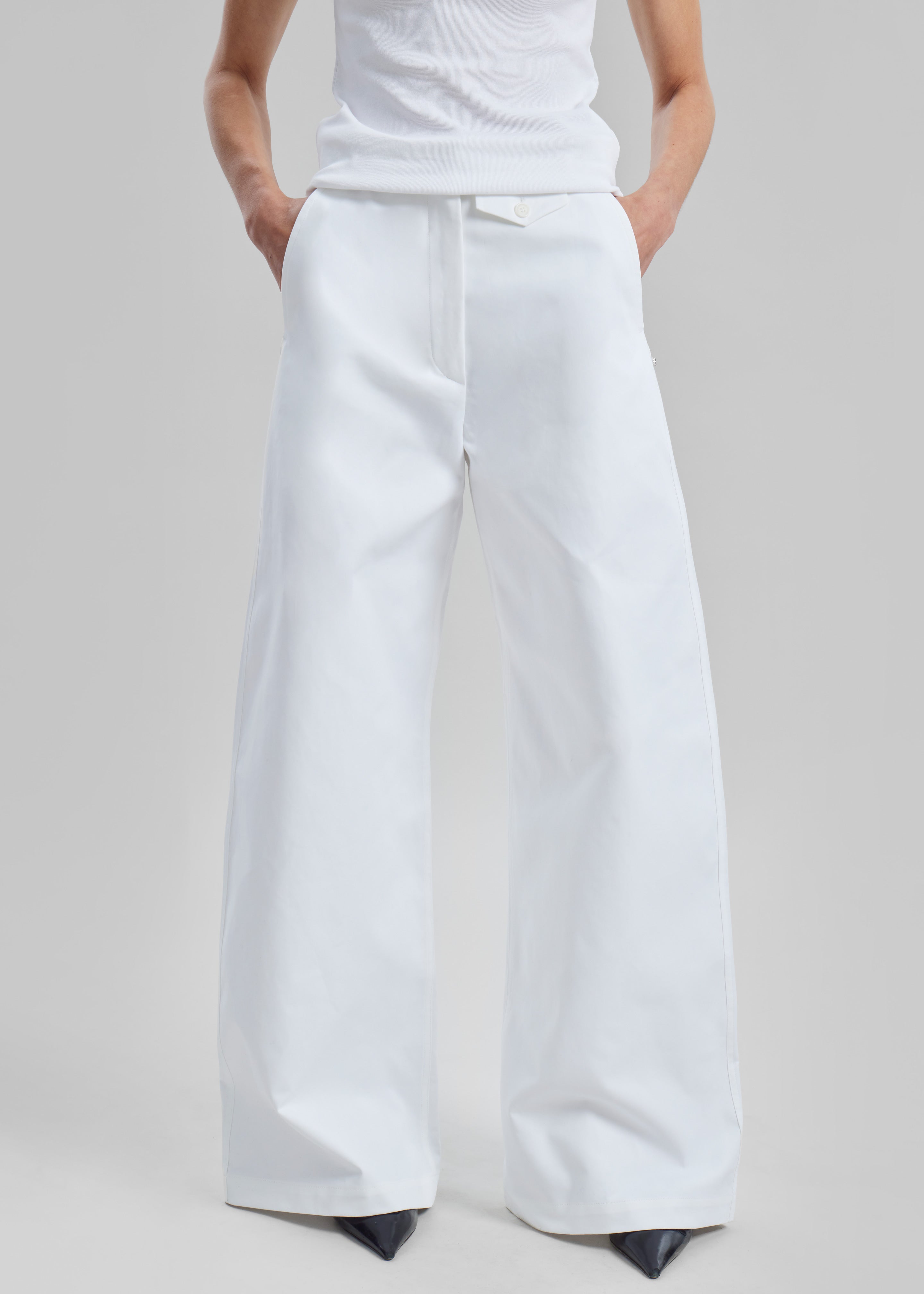 Sportmax Febo Pants - Optical White - 5