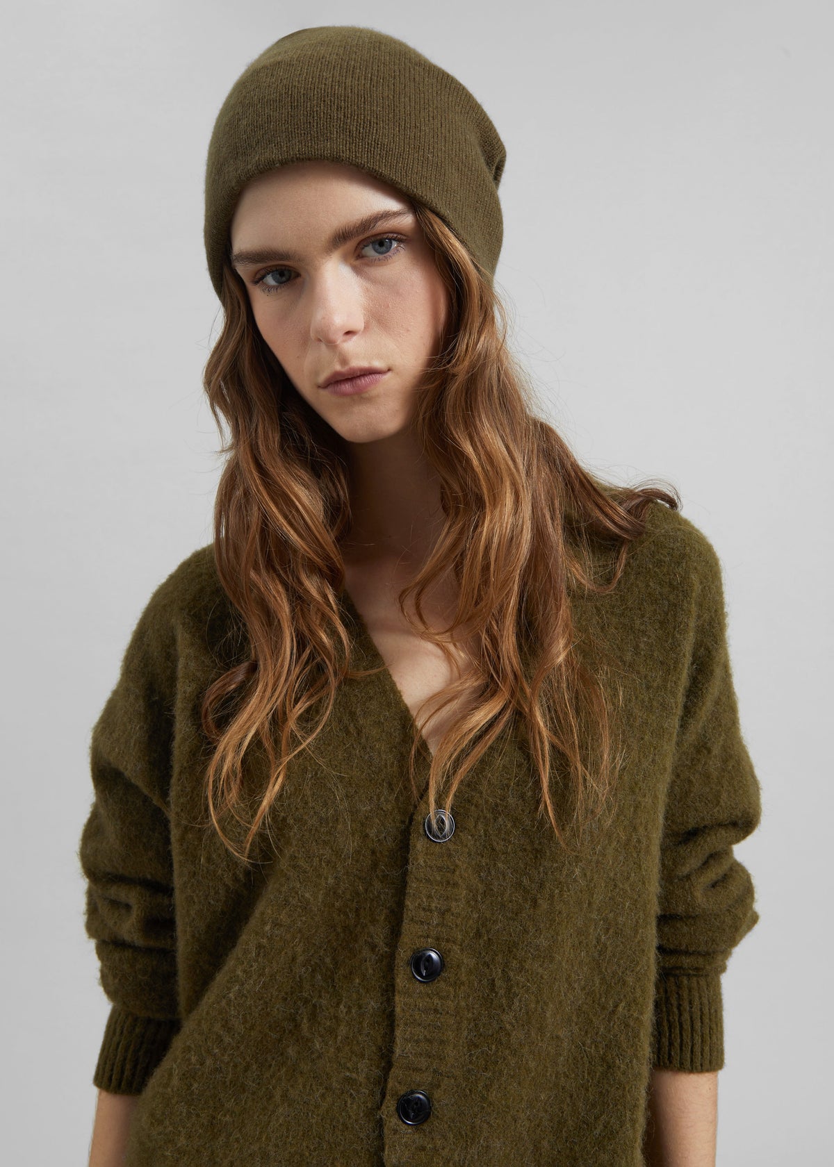 Inko Cashmere Beanie - Olive - 3