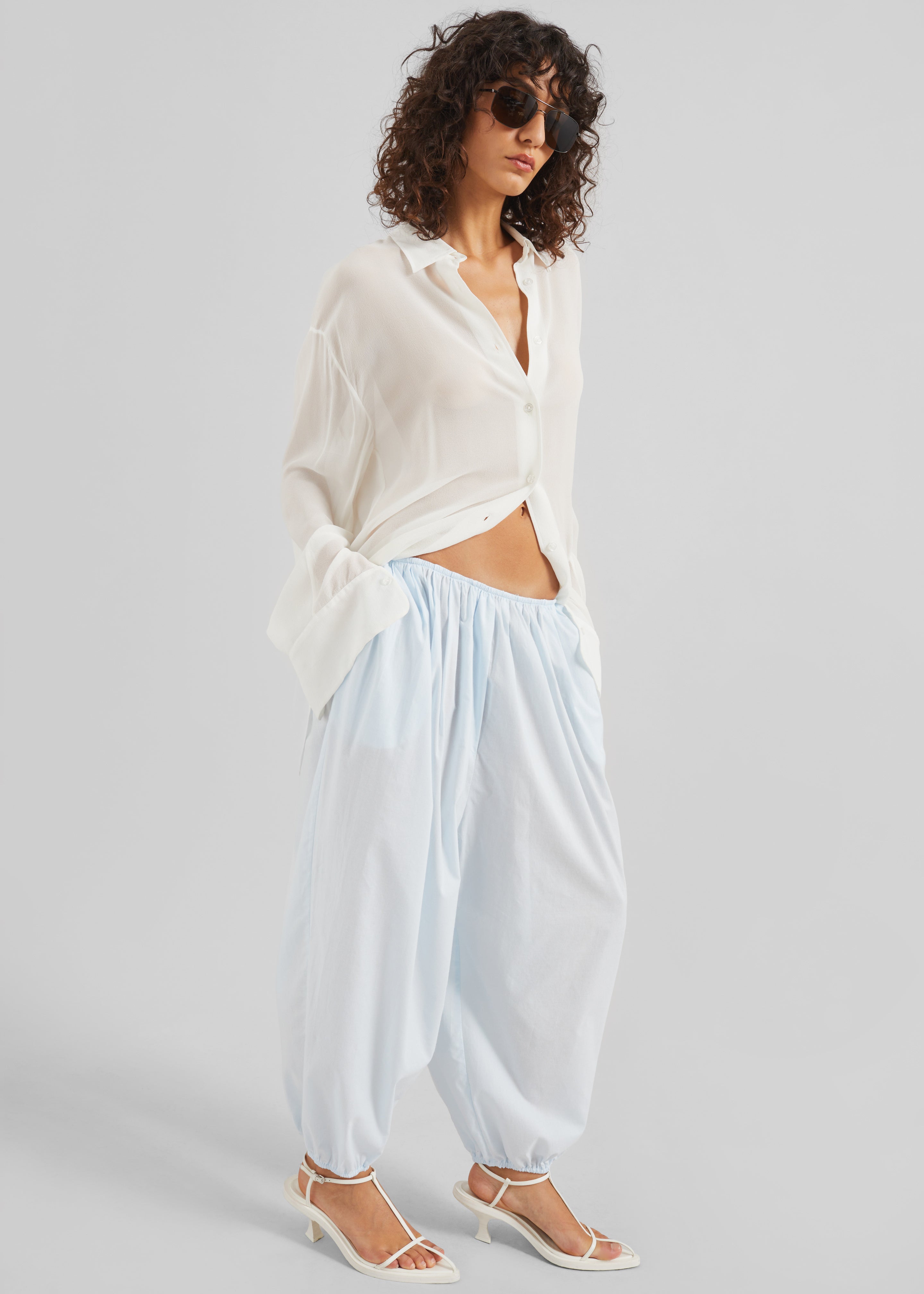 Isorella Balloon Pants - Light Blue - 6