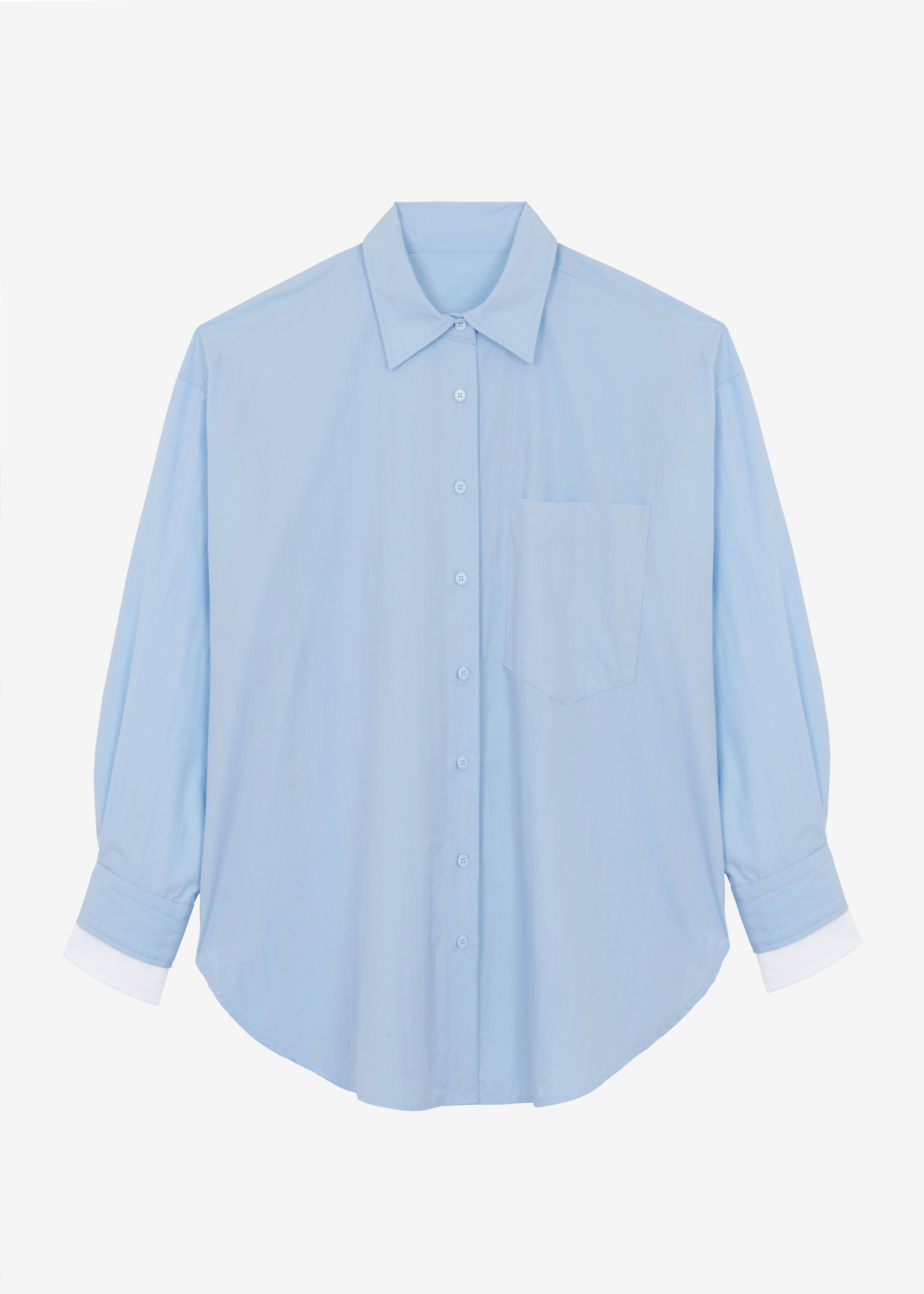Jacqueline Button Up Shirt - Sky - 9