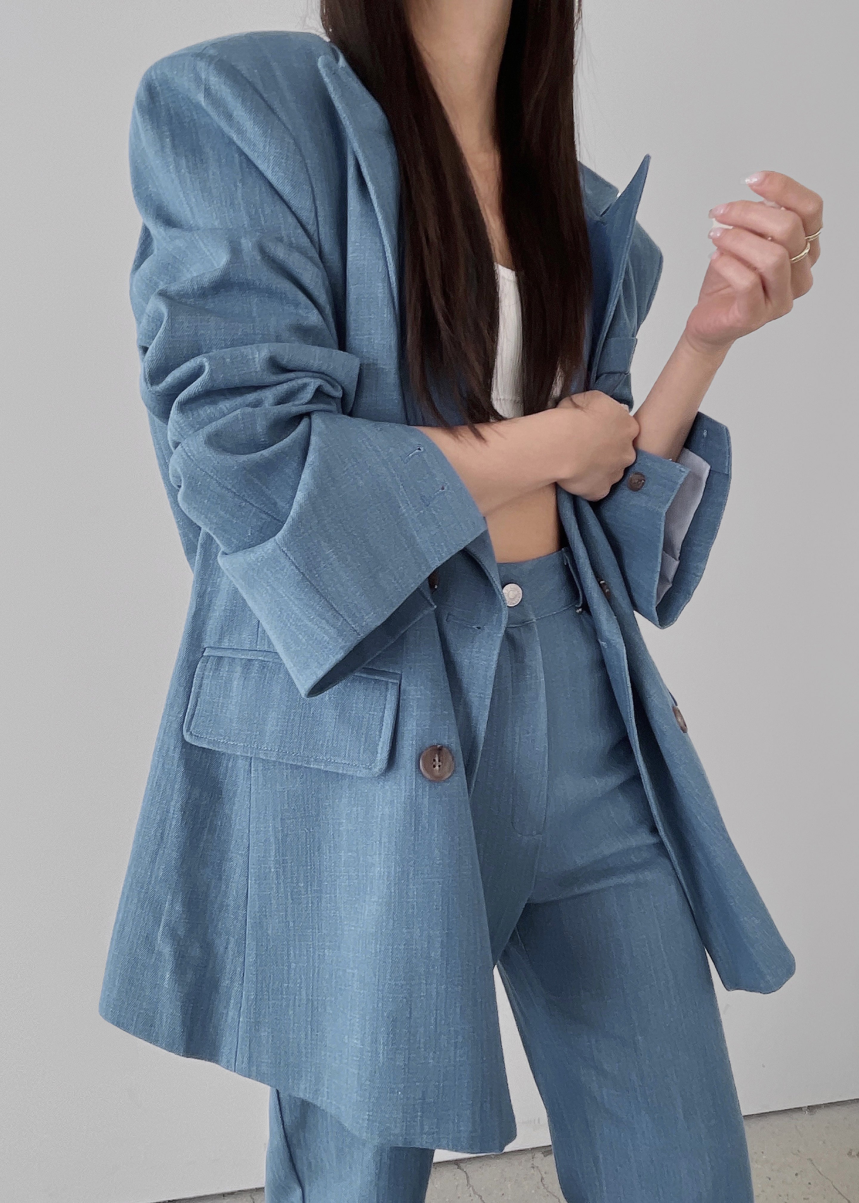 Jan Denim Blazer - Blue - 11