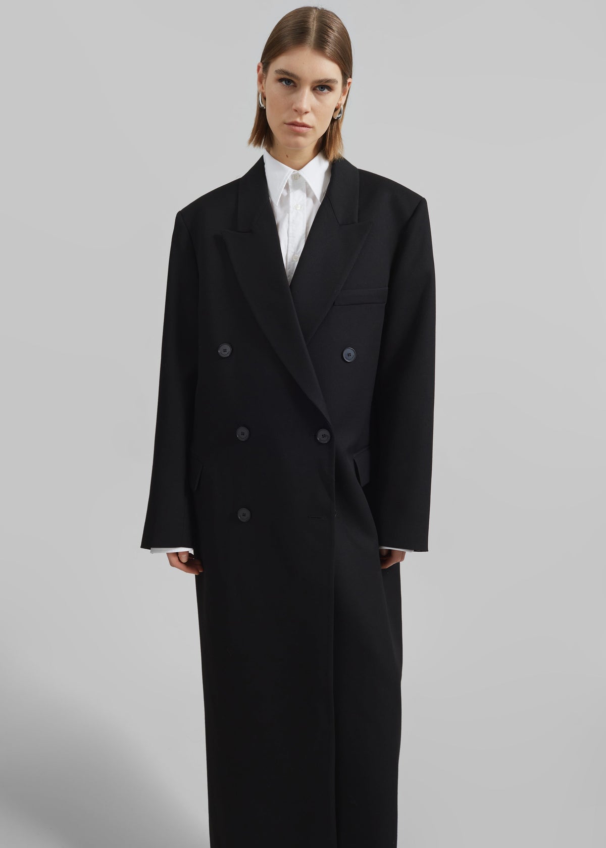 Jane Long Coat - Black - 9