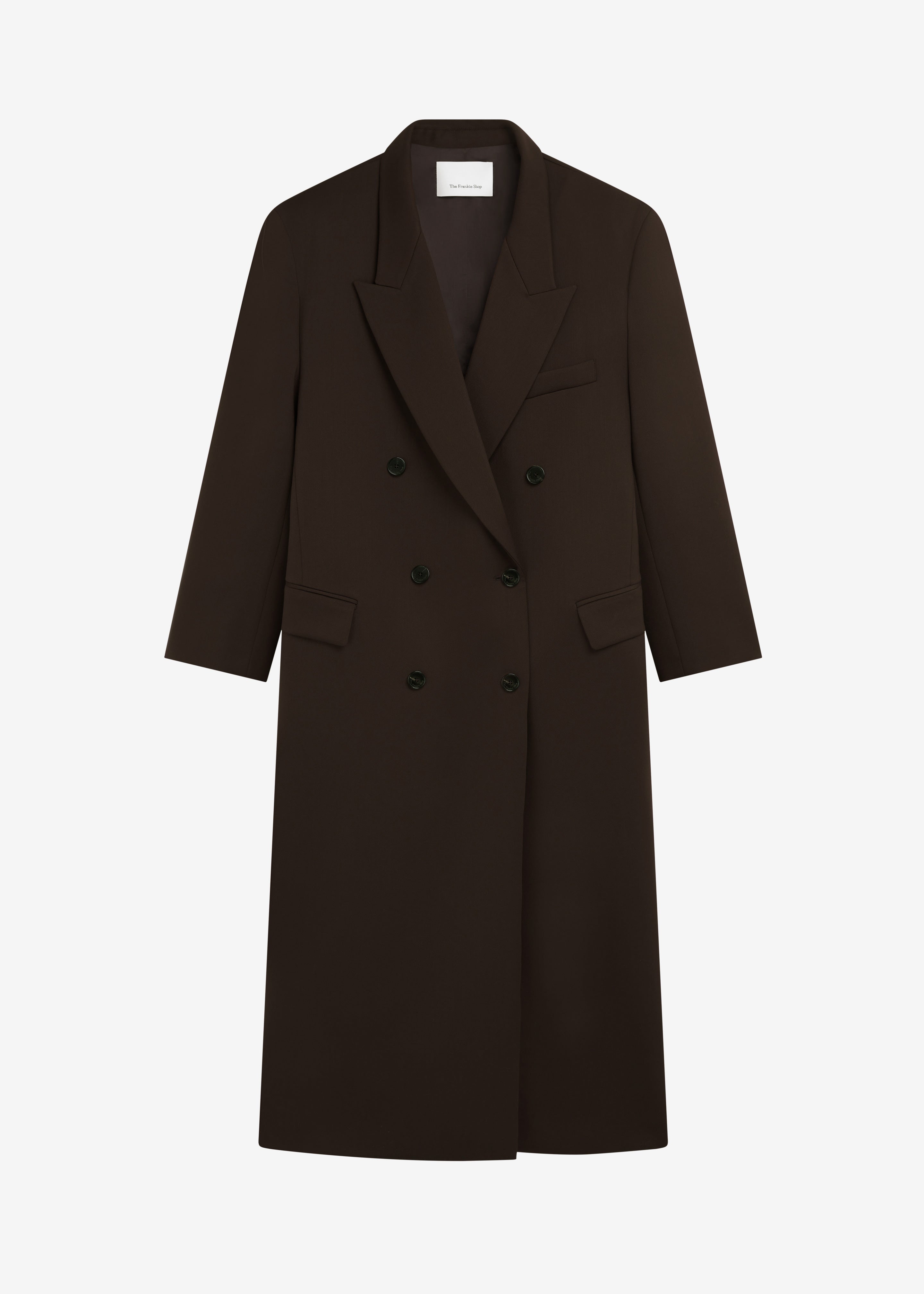 Jane Long Coat - Brown - 8